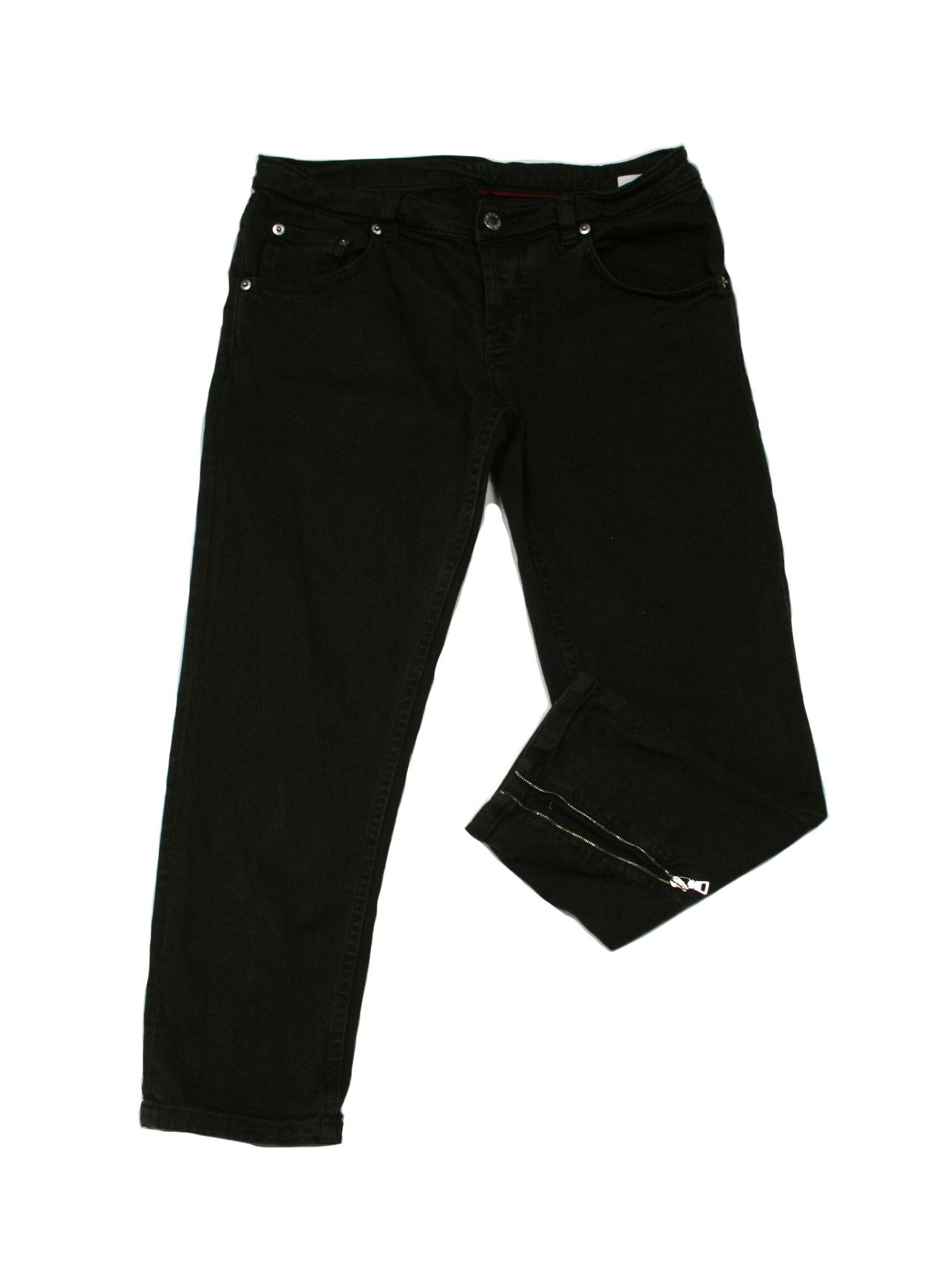 Prada 2006 Cropped Zippers Jeans Vintage Size 27" / US 4 / IT 40 - 1 Thumbnail