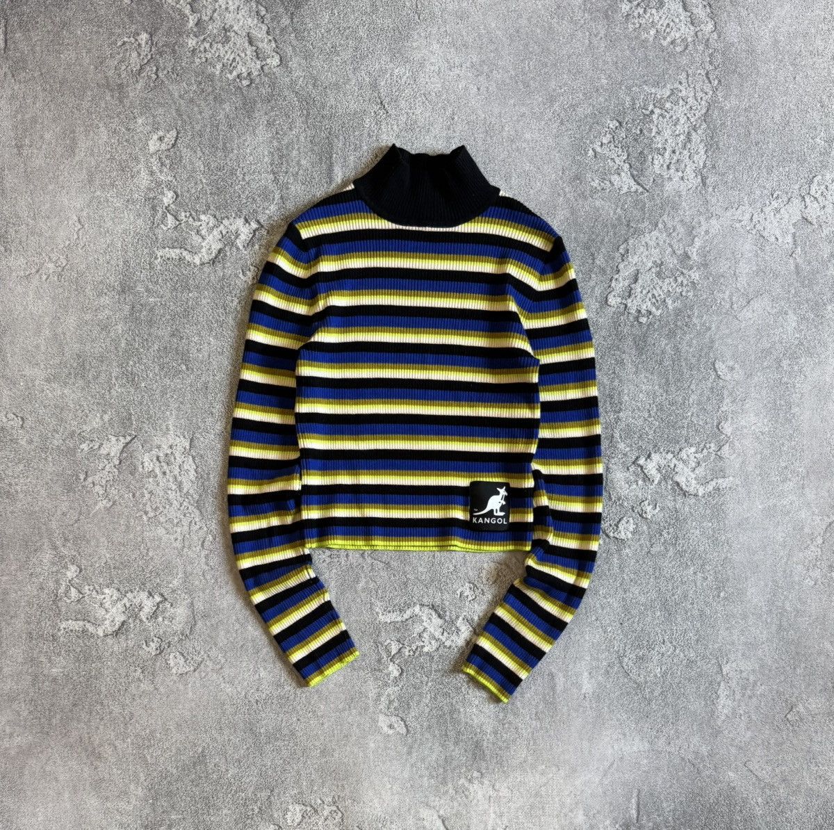 Kangol Kangol x H&M striped turtleneck sweater pullover jumper Size S / US 4 / IT 40 - 1 Thumbnail