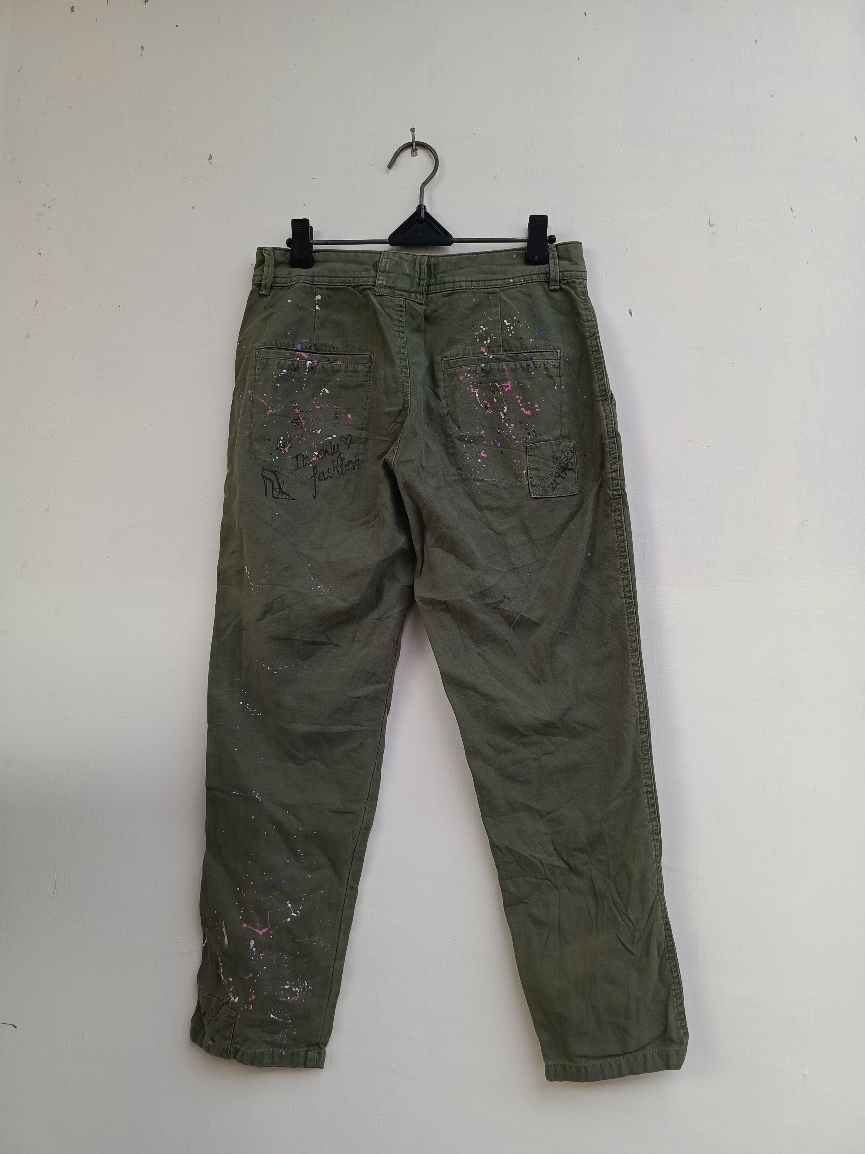 Zara Zara basic paint splatter pants Size 24" / US 00 / IT 34 - 4 Thumbnail