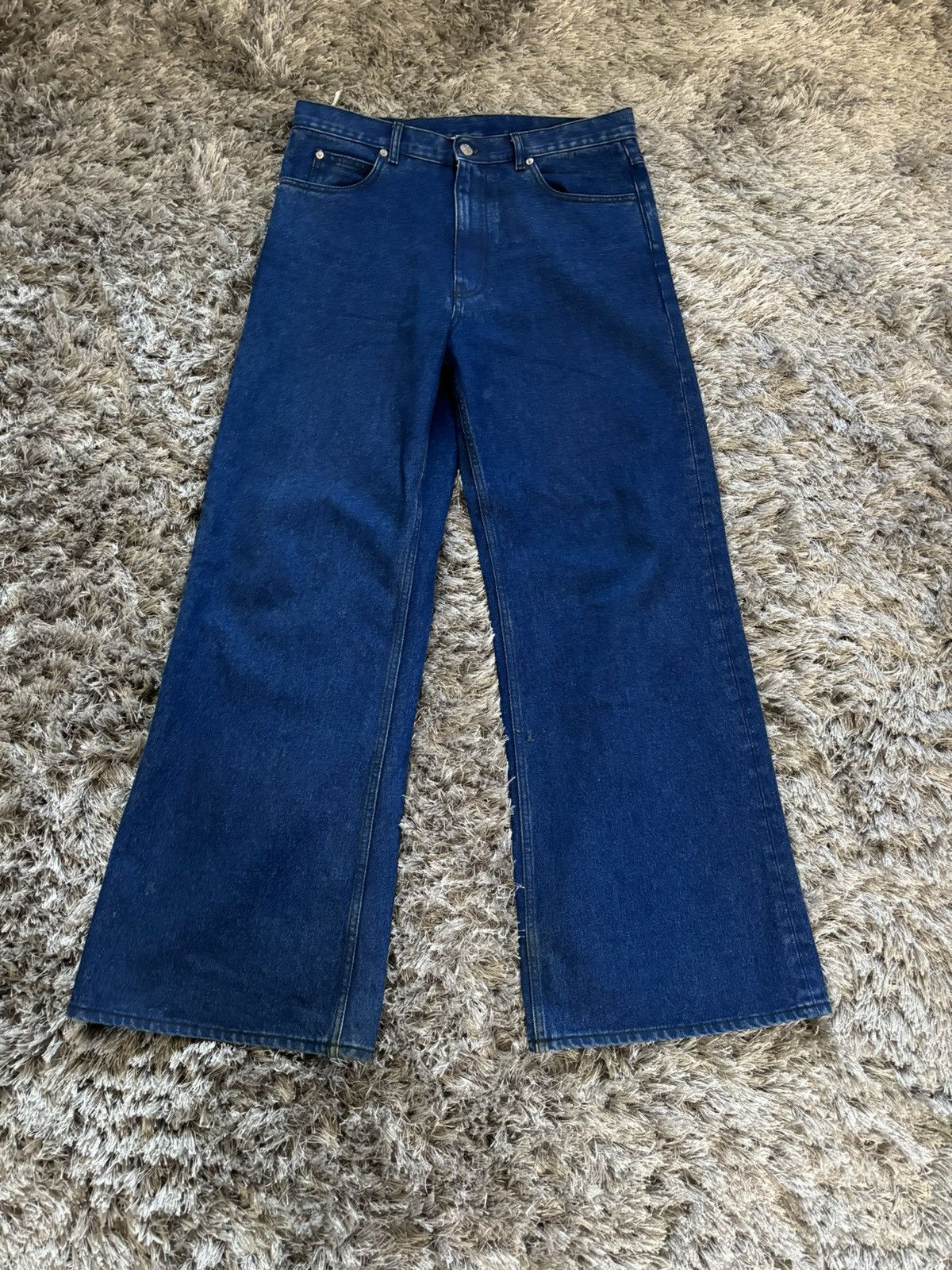 Marni Marni Wide Leg Flared Blue Denim Size US 32 / EU 48 - 1 Thumbnail