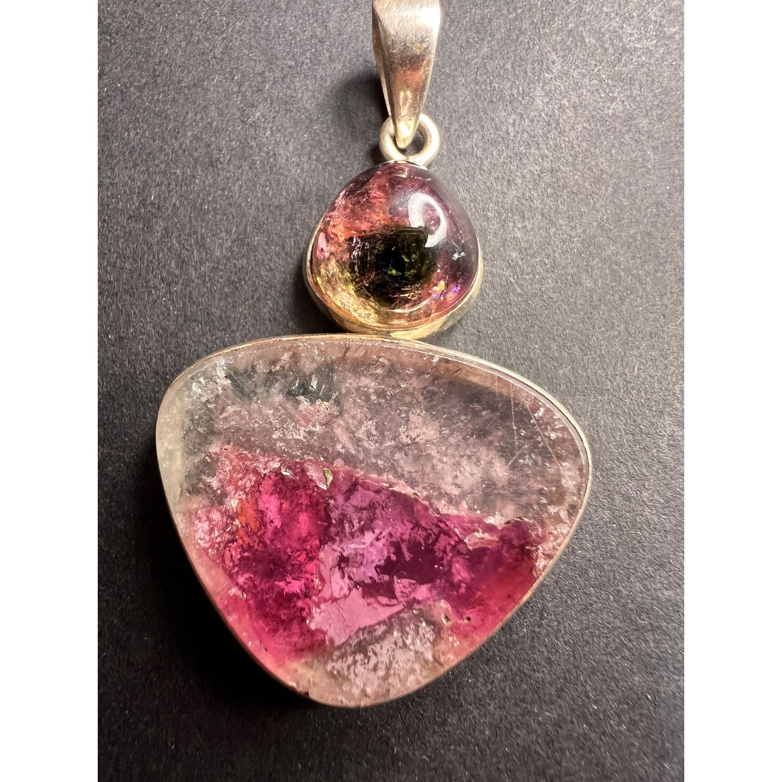 Other NEW Watermelon Tri color tourmaline 925 pendant 11.02 grams Size ONE SIZE - 3 Thumbnail