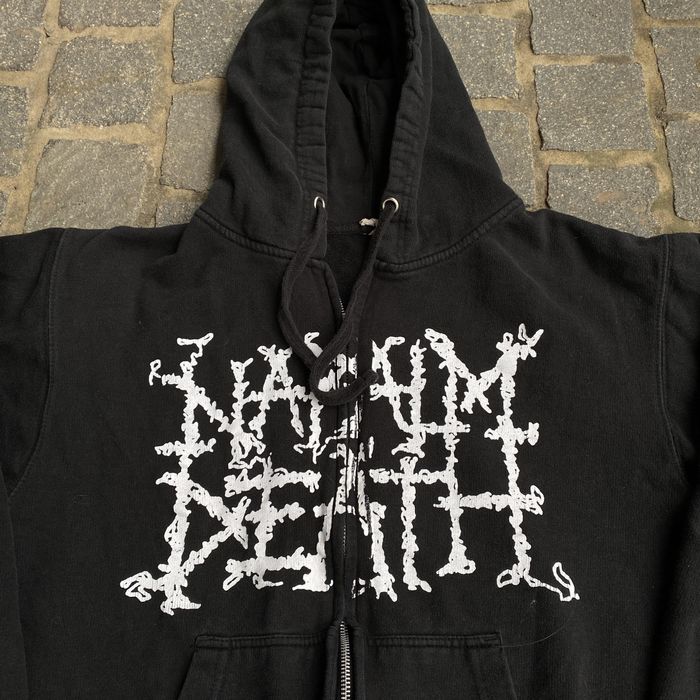 Vintage Napalm Death Metal Band Zip Hoodie Sweatshirt | Grailed