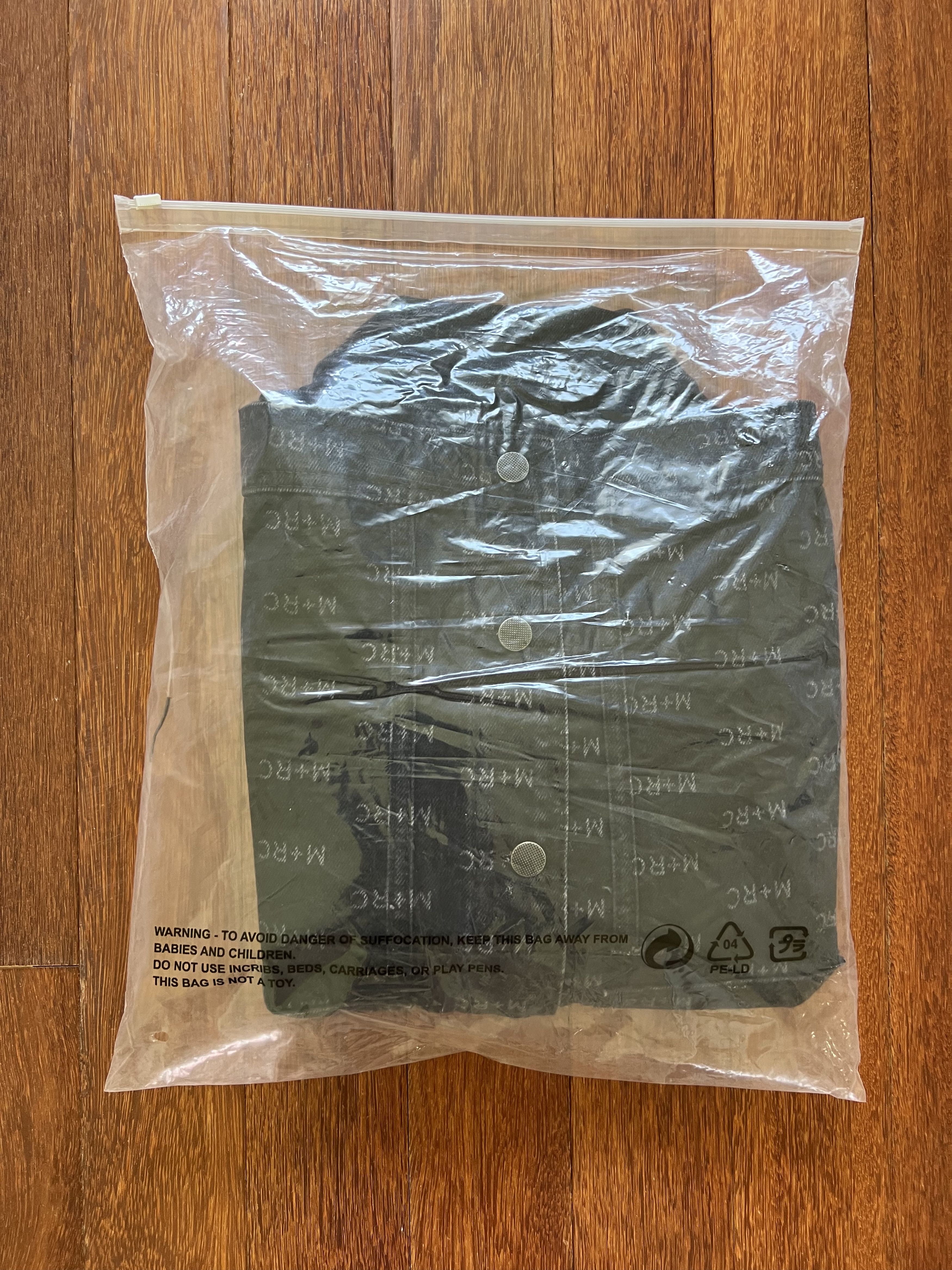 M+Rc Noir 💚 SS19 M+RC Noir Logo Denim Black Jacket Large NEW Size US L / EU 52-54 / 3 - 14 Thumbnail