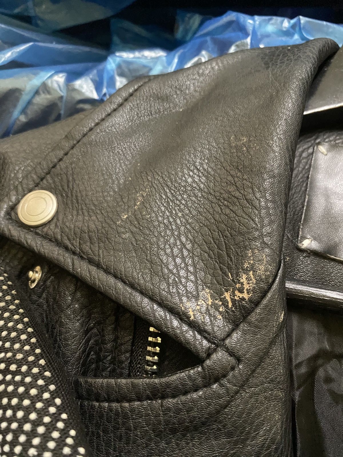 If Six Was Nine Dress Volume Korean Black Leather Biker Jacket Size US L / EU 52-54 / 3 - 9 Thumbnail