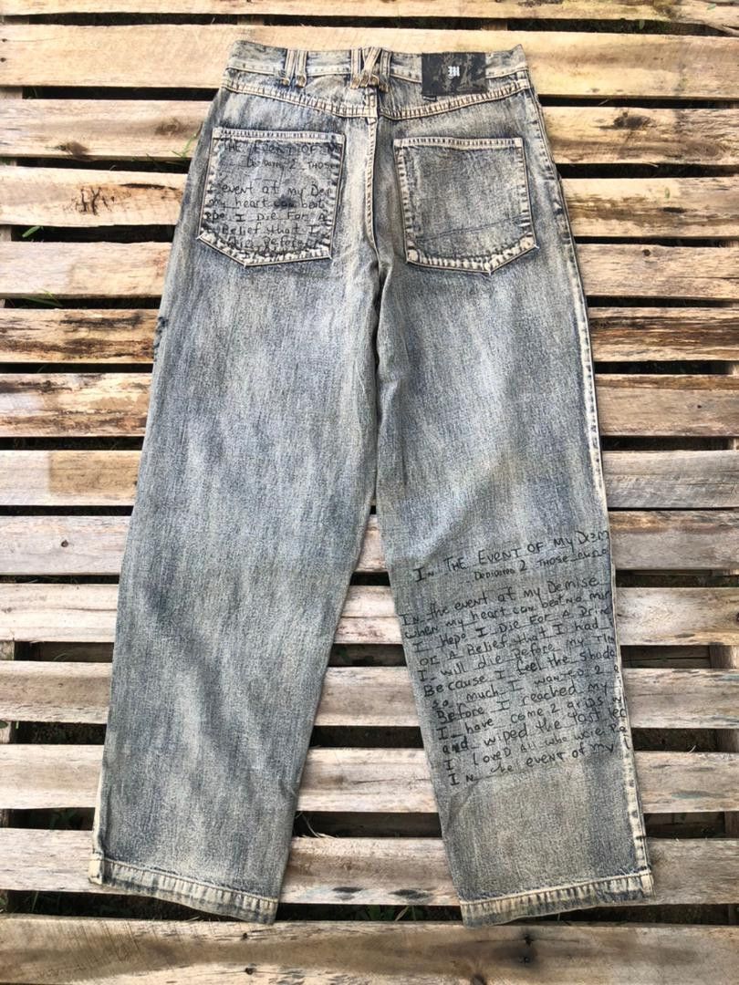 Makaveli × Vintage Vintage Makaveli Tupac Shakur Denim Jeans Size US 32 / EU 48 - 2 Thumbnail