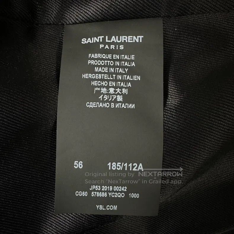 Saint Laurent Paris Saint Laurent Paris Motorcycle Leather Jacket i Size US XL / EU 56 / 4 - 6 Thumbnail