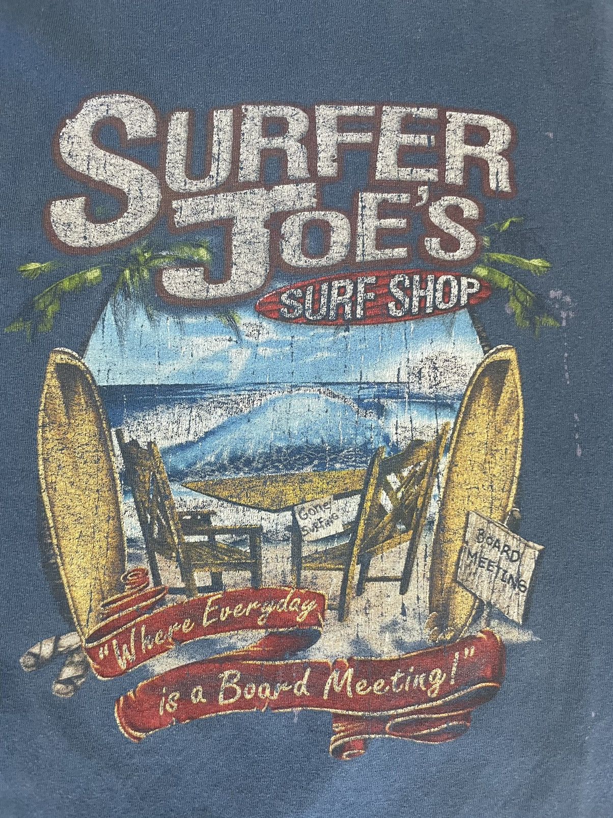 Maglietta Uomo Joe's Surf Shop 'Octopus Meets Surfboard' – Cotone Morbido, Stampata USA, Vestibilità Classica (Taglia L)