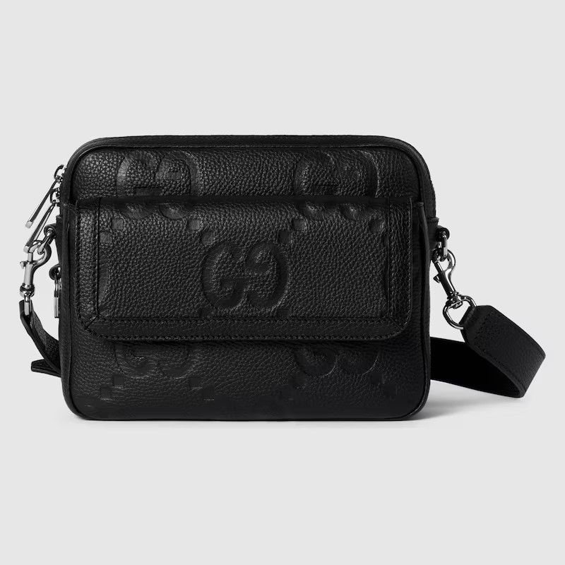 Gucci Gg Jumbo Small Crossbody Bag 794088 Aaby0 1000 in Black, Men's