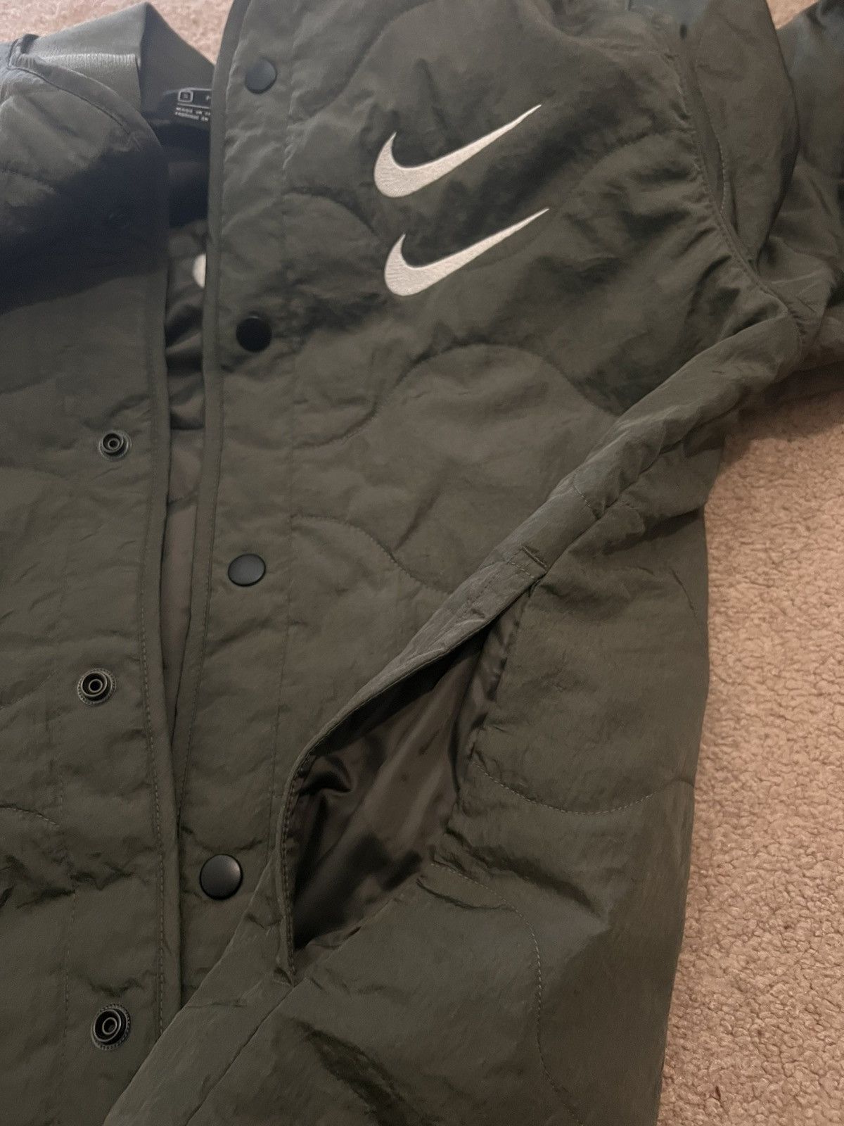 Nike × Vintage Nike Sportwear Swoosh Men’s Quilted Jacket Size US S / EU 44-46 / 1 - 6 Thumbnail