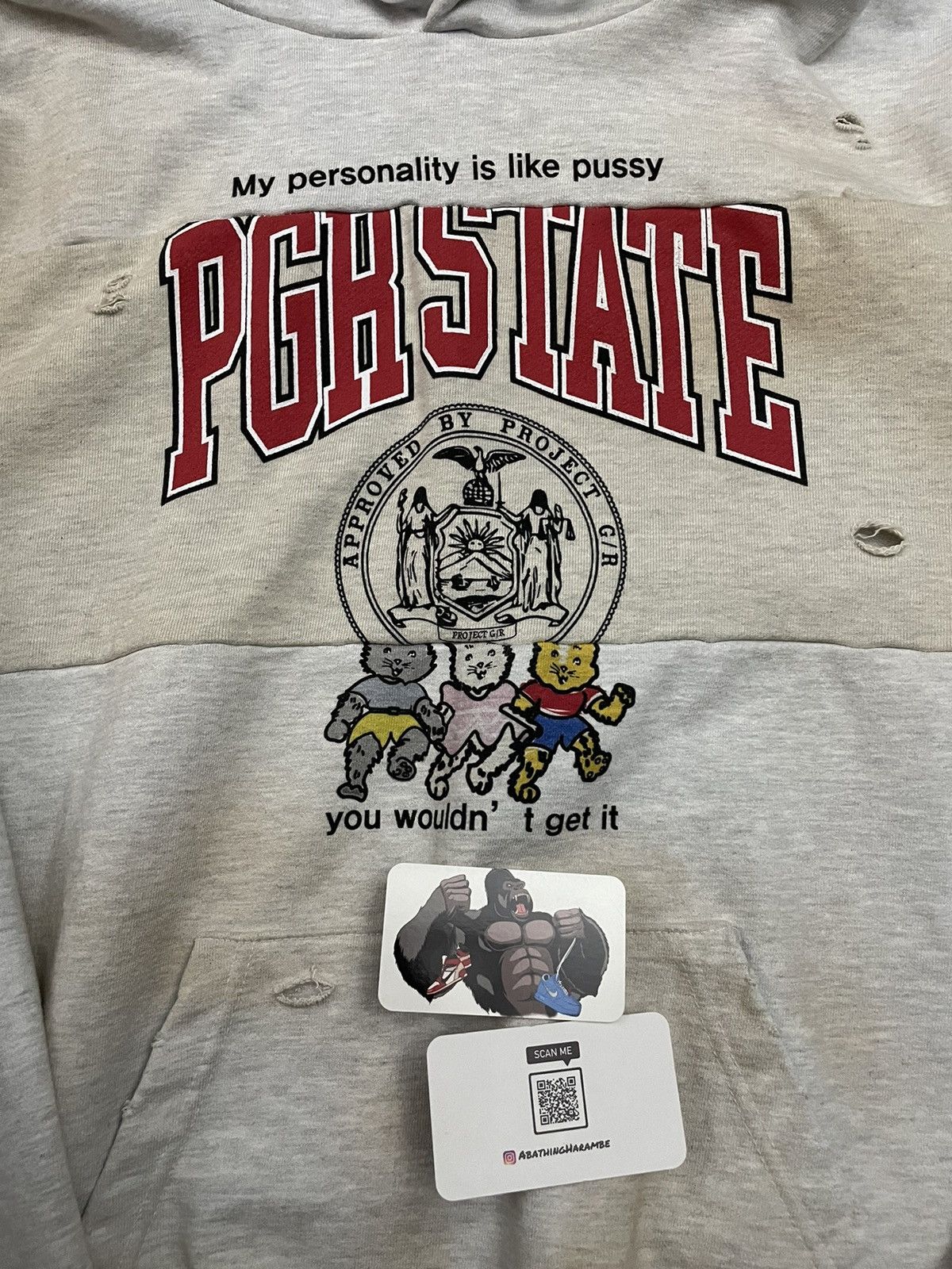 PROJECT G/R Project G/R Reworked Sport Hoodie - Dirty Melange Size US L / EU 52-54 / 3 - 3 Thumbnail