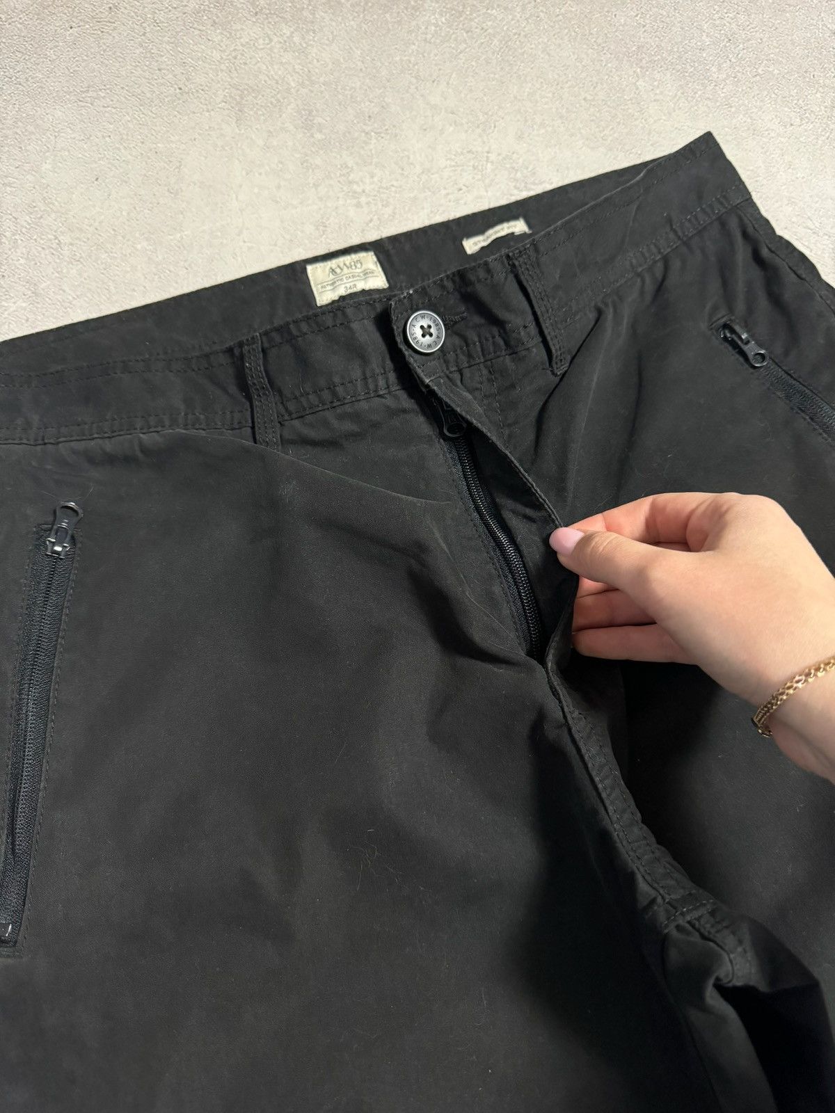 Vintage Vintage Cargo Pants Baggy Black Japanese Avantgarde Y2K Sick Size US 32 / EU 48 - 4 Thumbnail