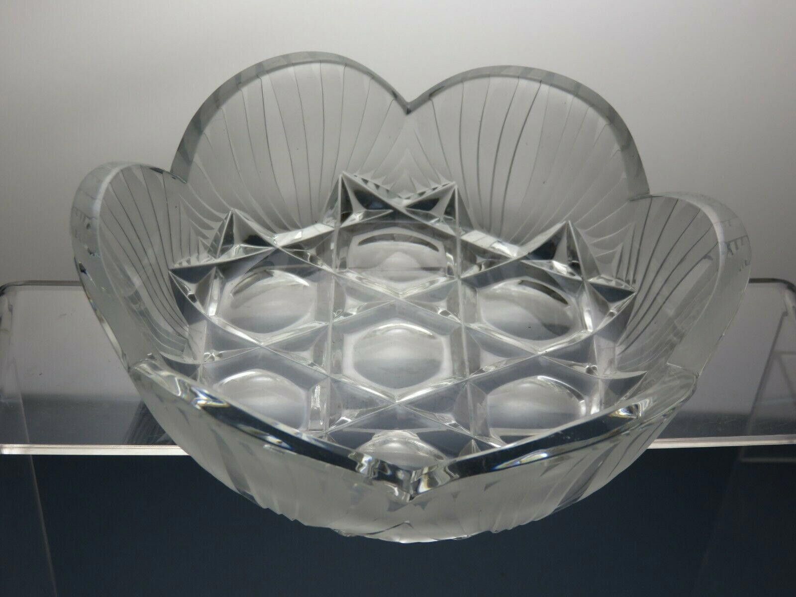 The Unbranded Brand Lead Crystal Cut Glass Finger Bowl 2" Size ONE SIZE - 2 Thumbnail