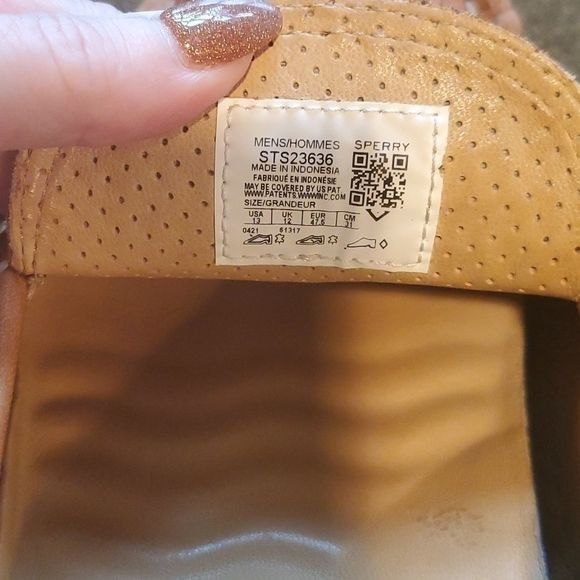 Sperry Sperry Cup Gold Meridian Nubuck Leather Plushwave Insole Sz Size US 13 / EU 46 - 15 Thumbnail