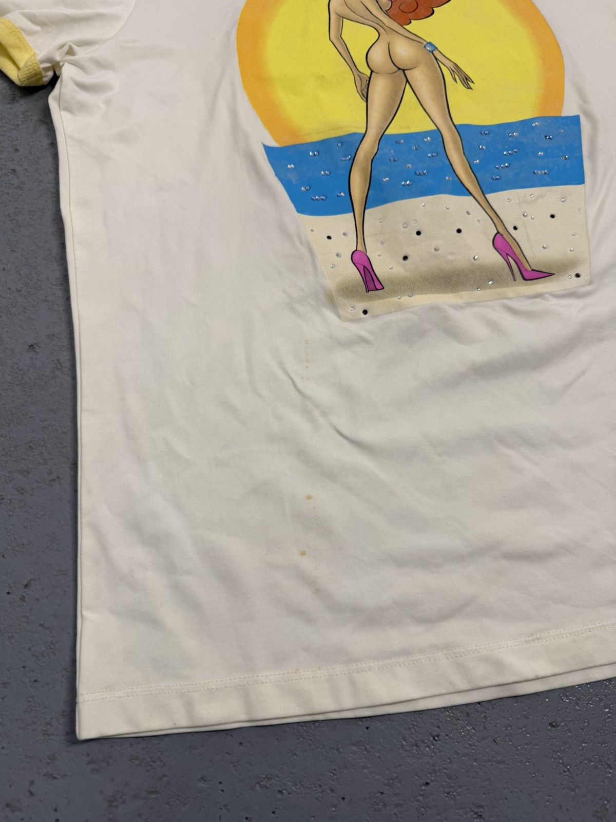 Andrew Mackenzie Vintage S/S 2005 Andrew Mackenzie Rhinestones T-Shirt Size US XXL / EU 58 / 5 - 2 Thumbnail