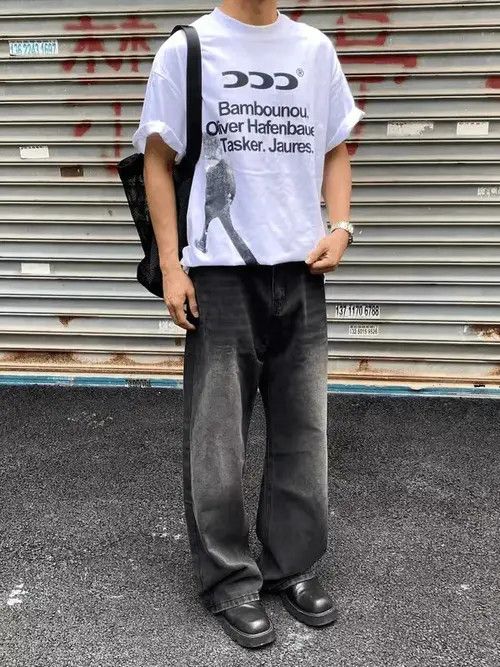Vintage Gray loose distressed yuppie baggy pants Size US 32 / EU 48 - 4 Thumbnail
