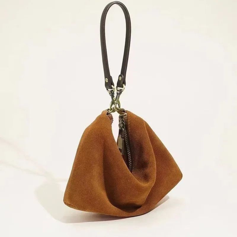 Designer × Vintage Minimalist Brown Mini Handbag Size ONE SIZE - 3 Thumbnail