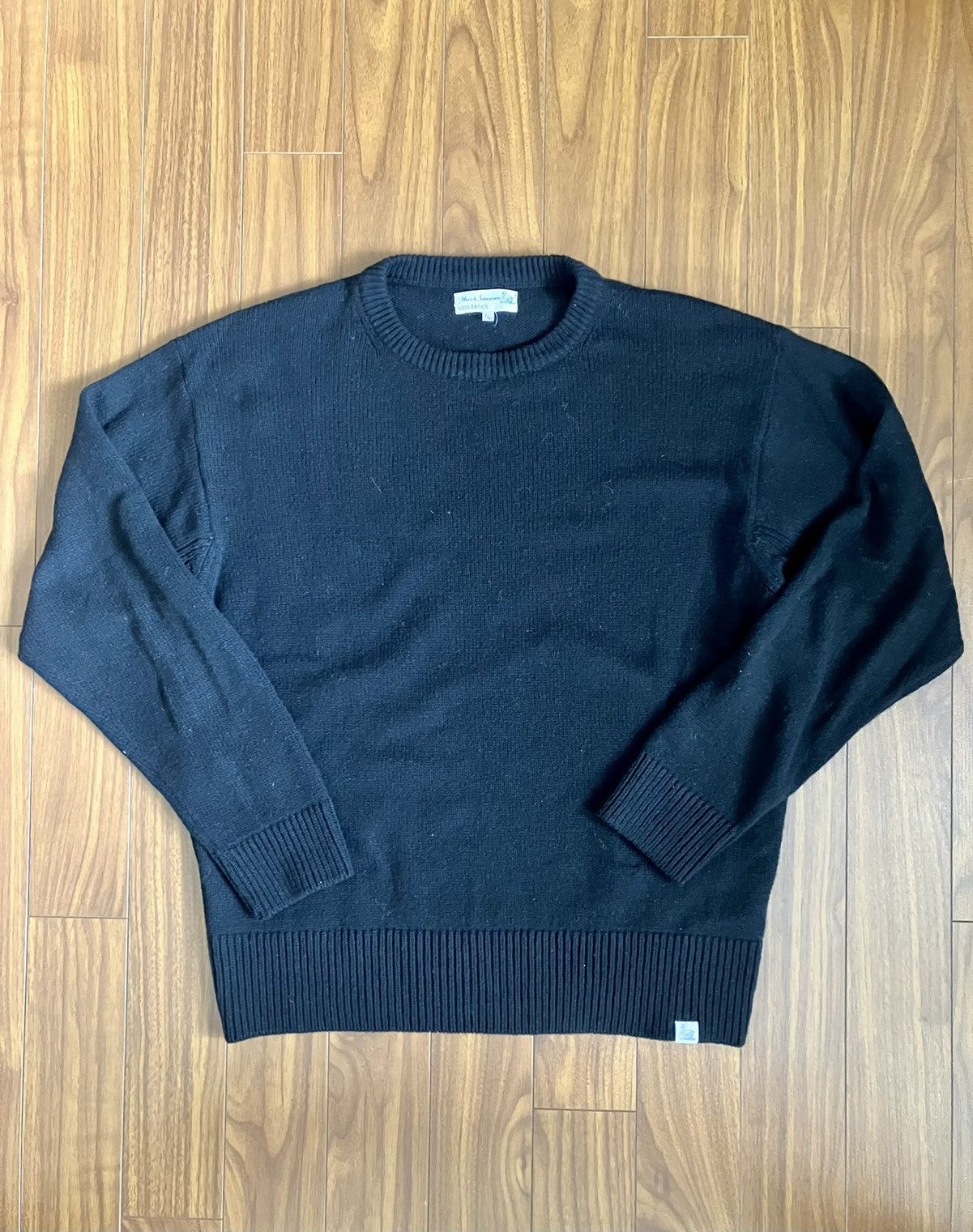 Merz B Schwanen XL Black Cashmere Wool Sweater