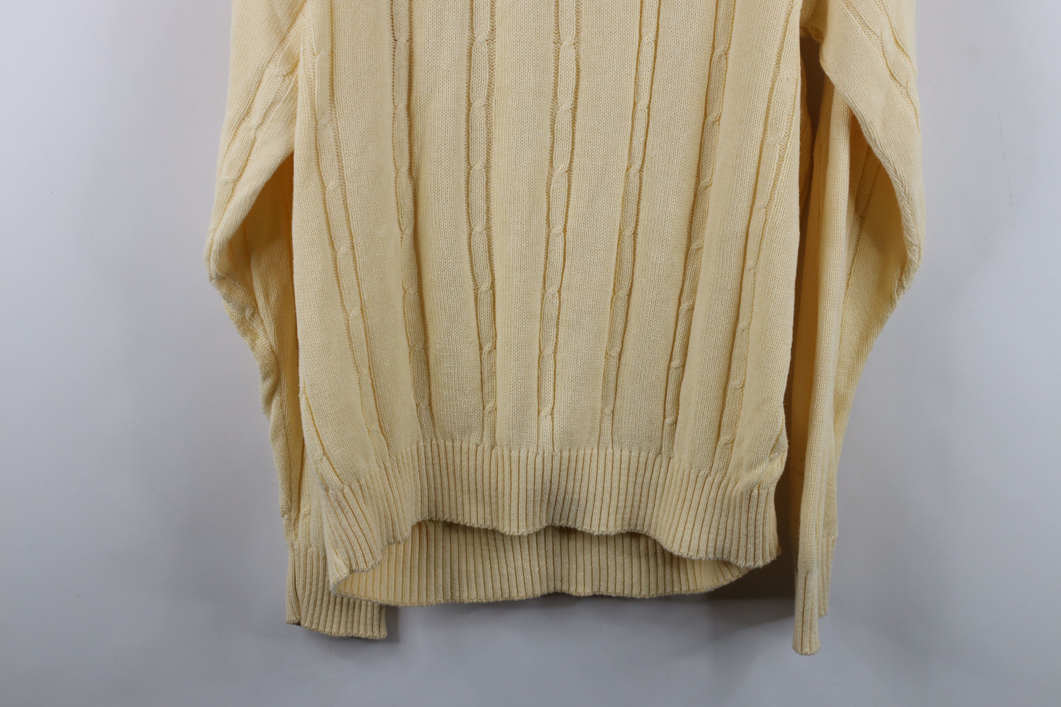 Vintage Vintage 90s Streetwear Cotton Cable Knit Ribbed Sweater USA Size US XL / EU 56 / 4 - 14 Thumbnail