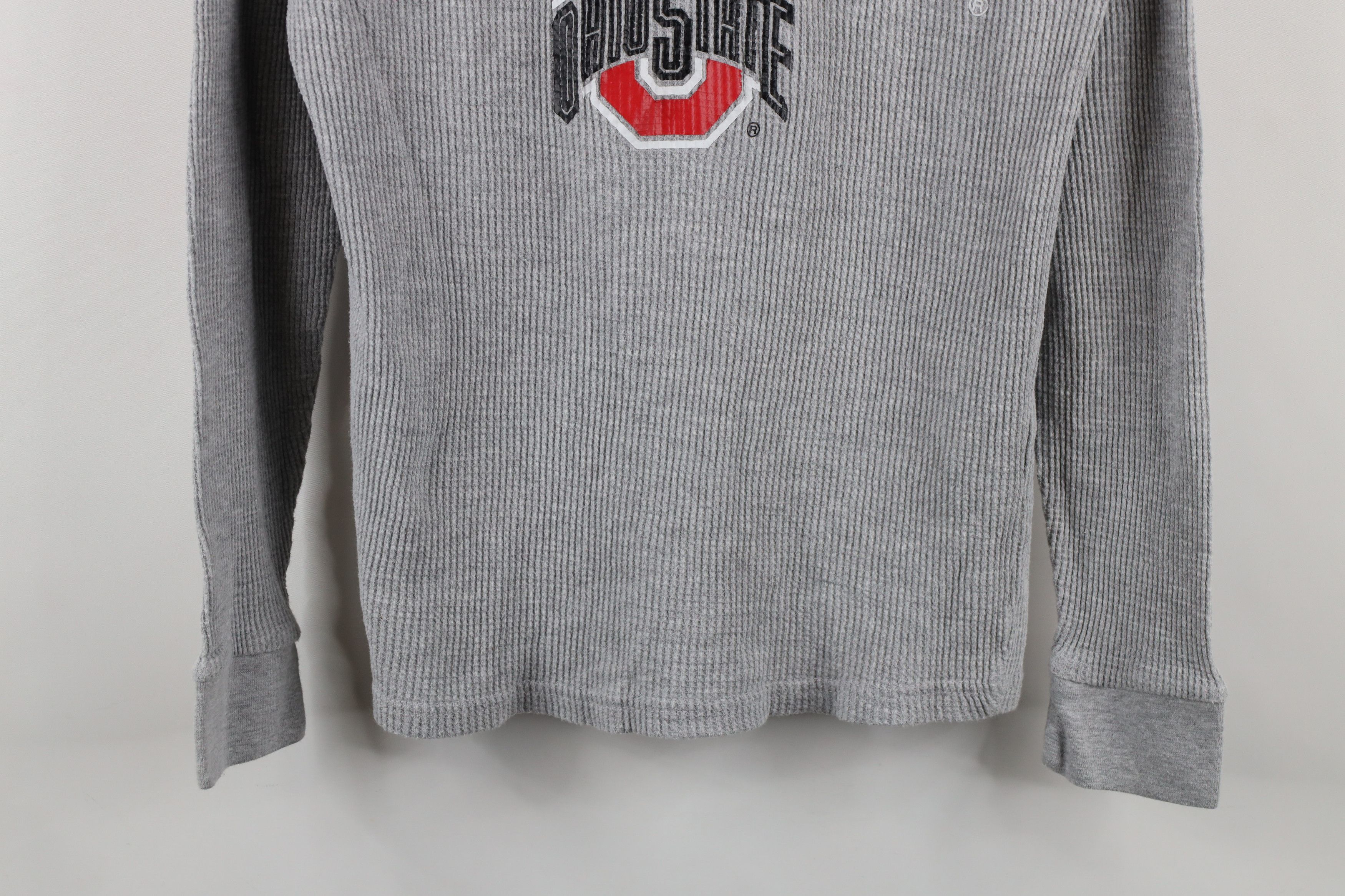 Vintage Vintage 90s University Long Sleeve Thermal Waffle T-Shirt Size US M / EU 48-50 / 2 - 3 Thumbnail
