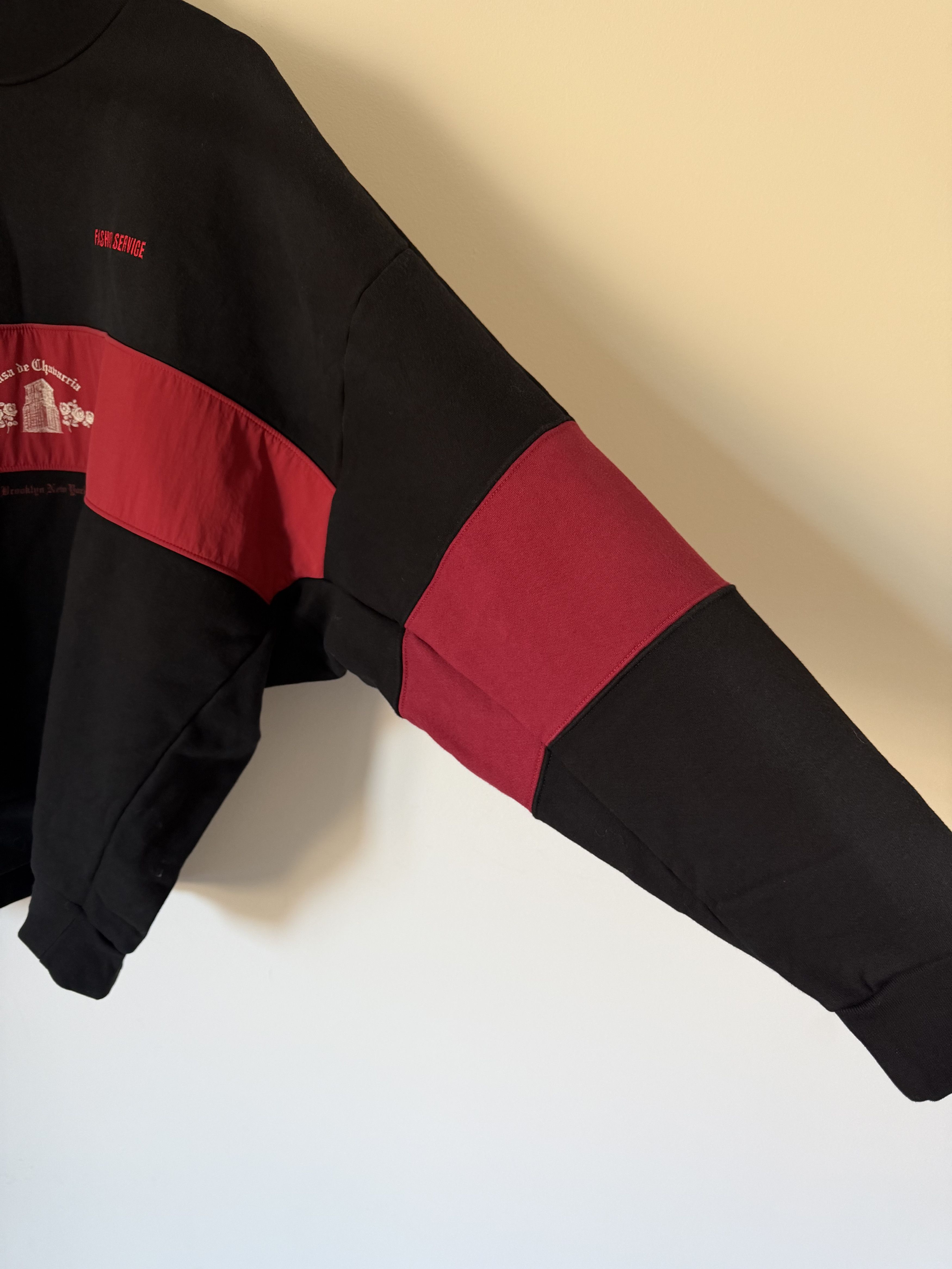 Willy Chavarria Willy Chavarria Gilroy Crewneck Sweatshirt in Black Size US M / EU 48-50 / 2 - 3 Thumbnail