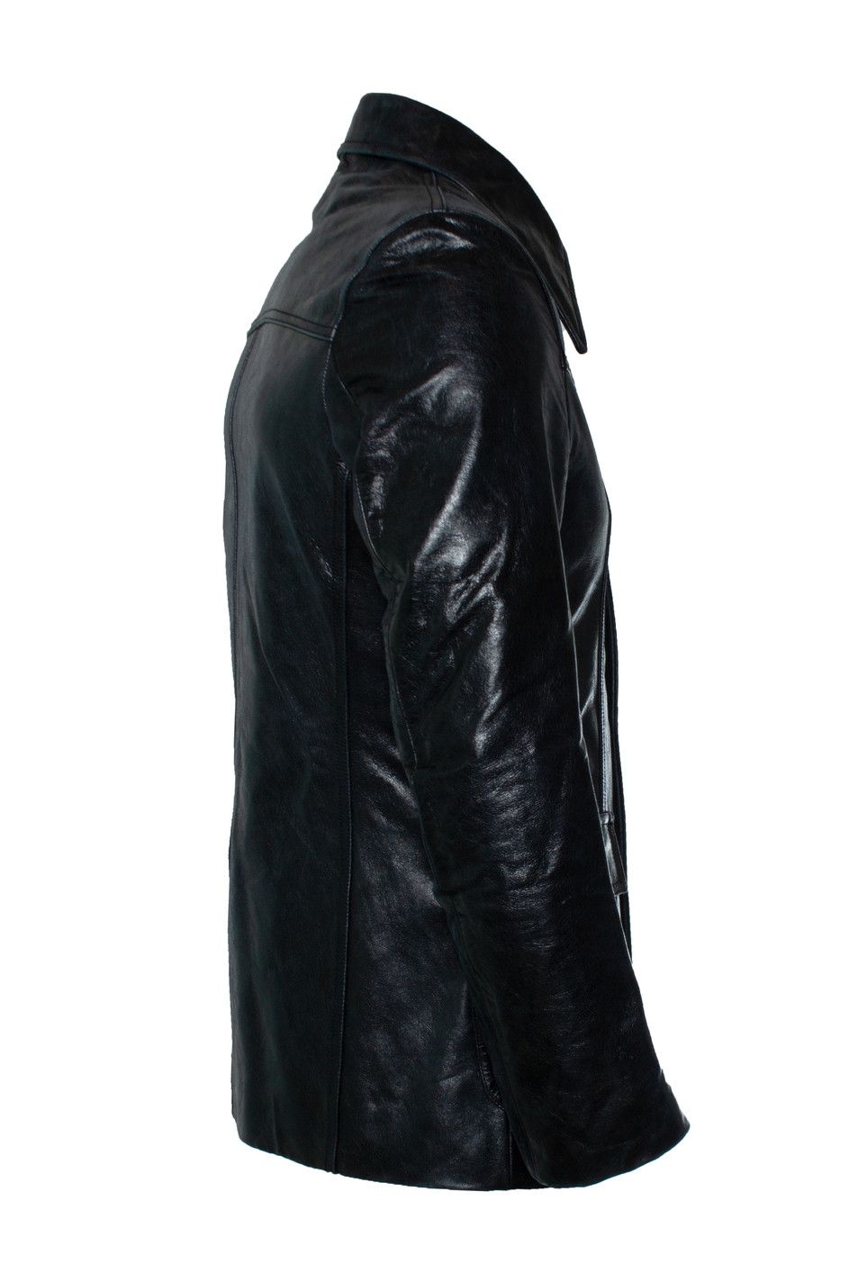 Sankuanz Sankuanz, Black leather distressed jacket Size US M / EU 48-50 / 2 - 3 Thumbnail