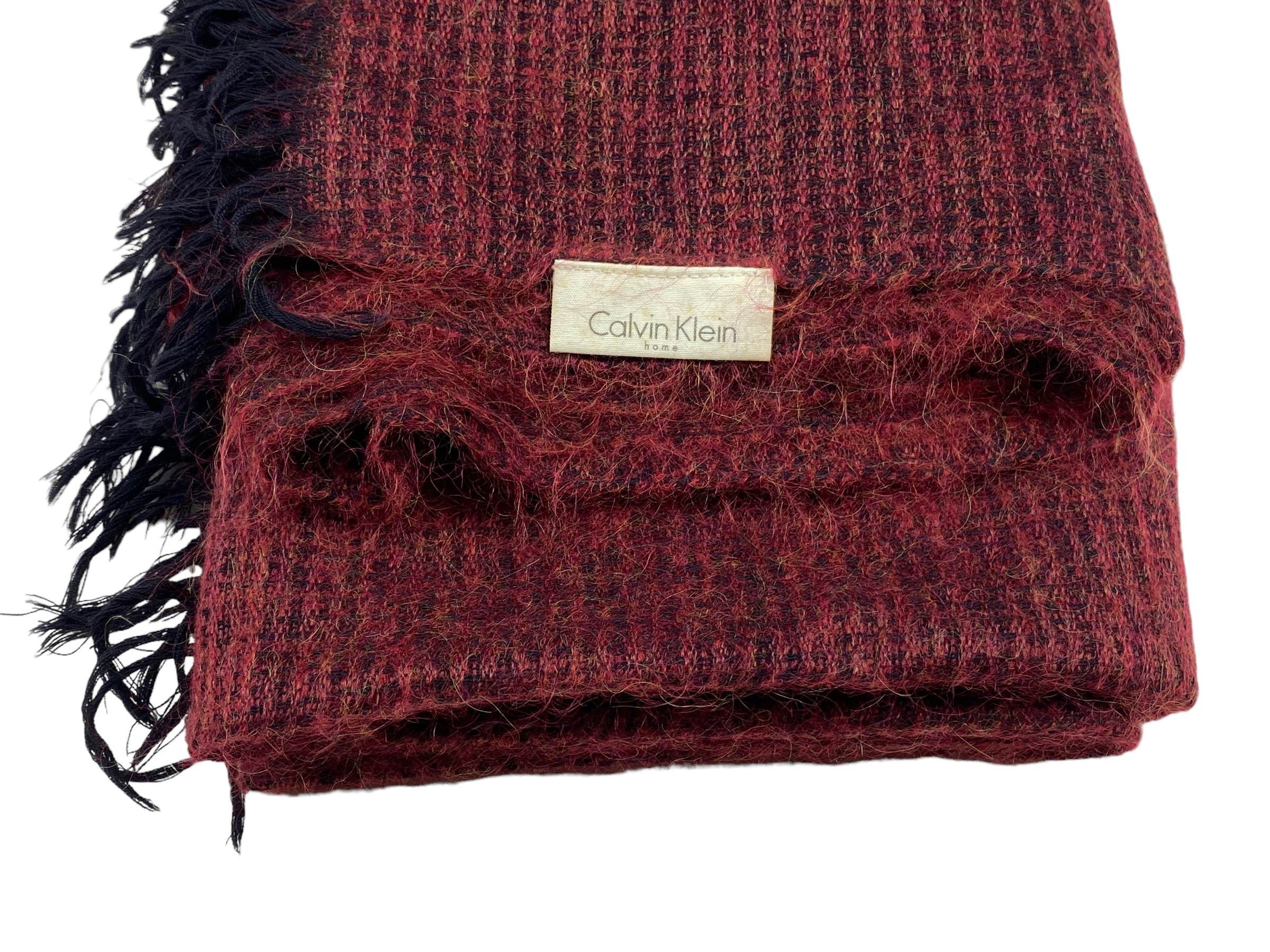 Calvin Klein × Vintage Calvin Klein home scarf Vintage Scarves Made in Japan Size ONE SIZE - 6 Thumbnail