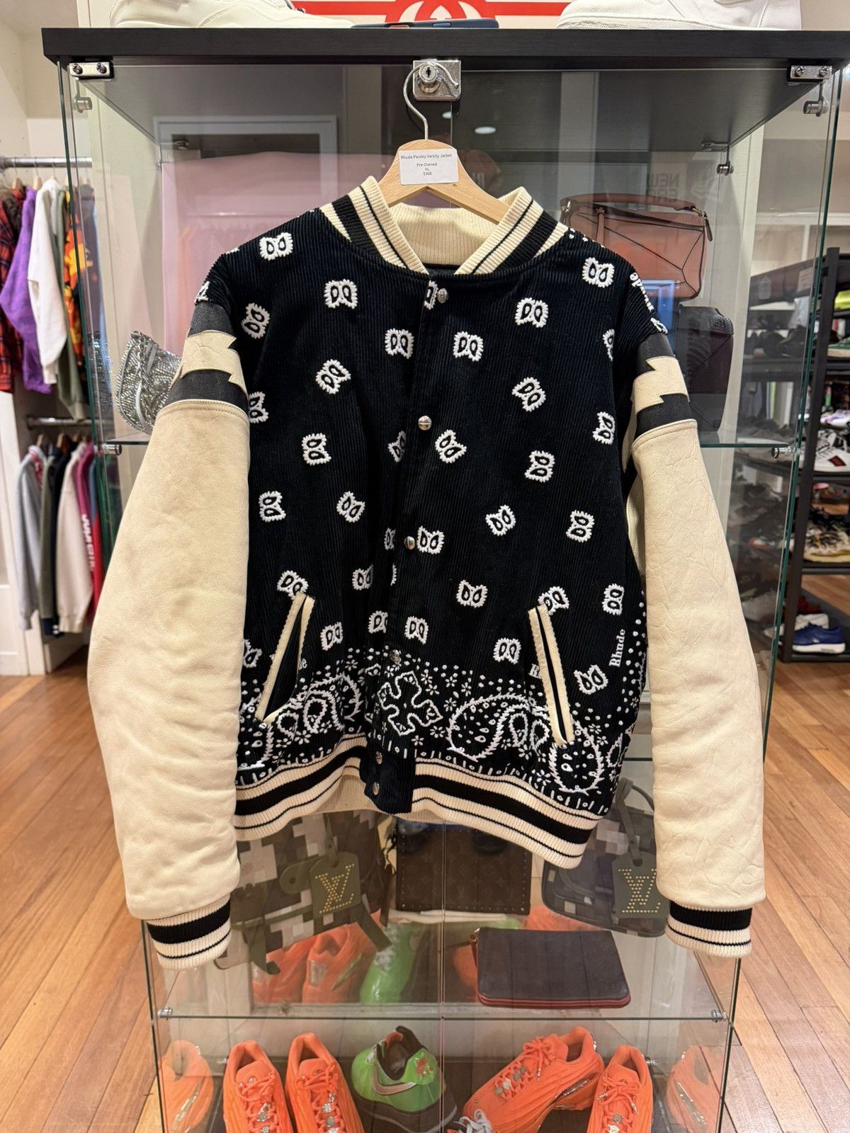 Rhude Rhude Paisley Corduroy Varsity Jacket Size US XL / EU 56 / 4 - 1 Thumbnail
