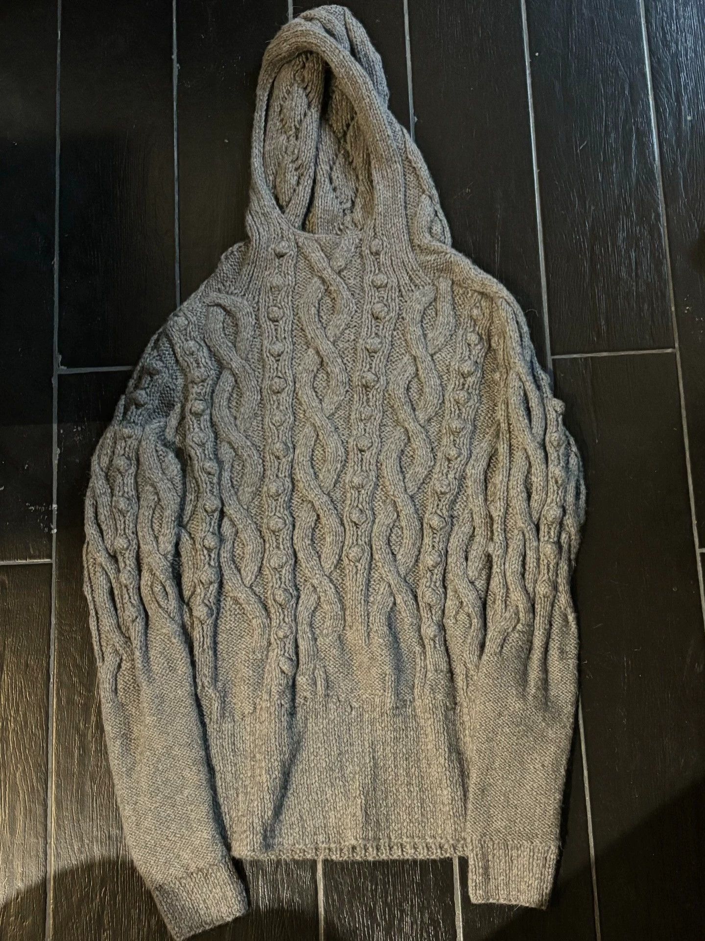 Jean Paul Gaultier Gray Cable-Knit Sweater Size M Size US M / EU 48-50 / 2 - 3 Thumbnail