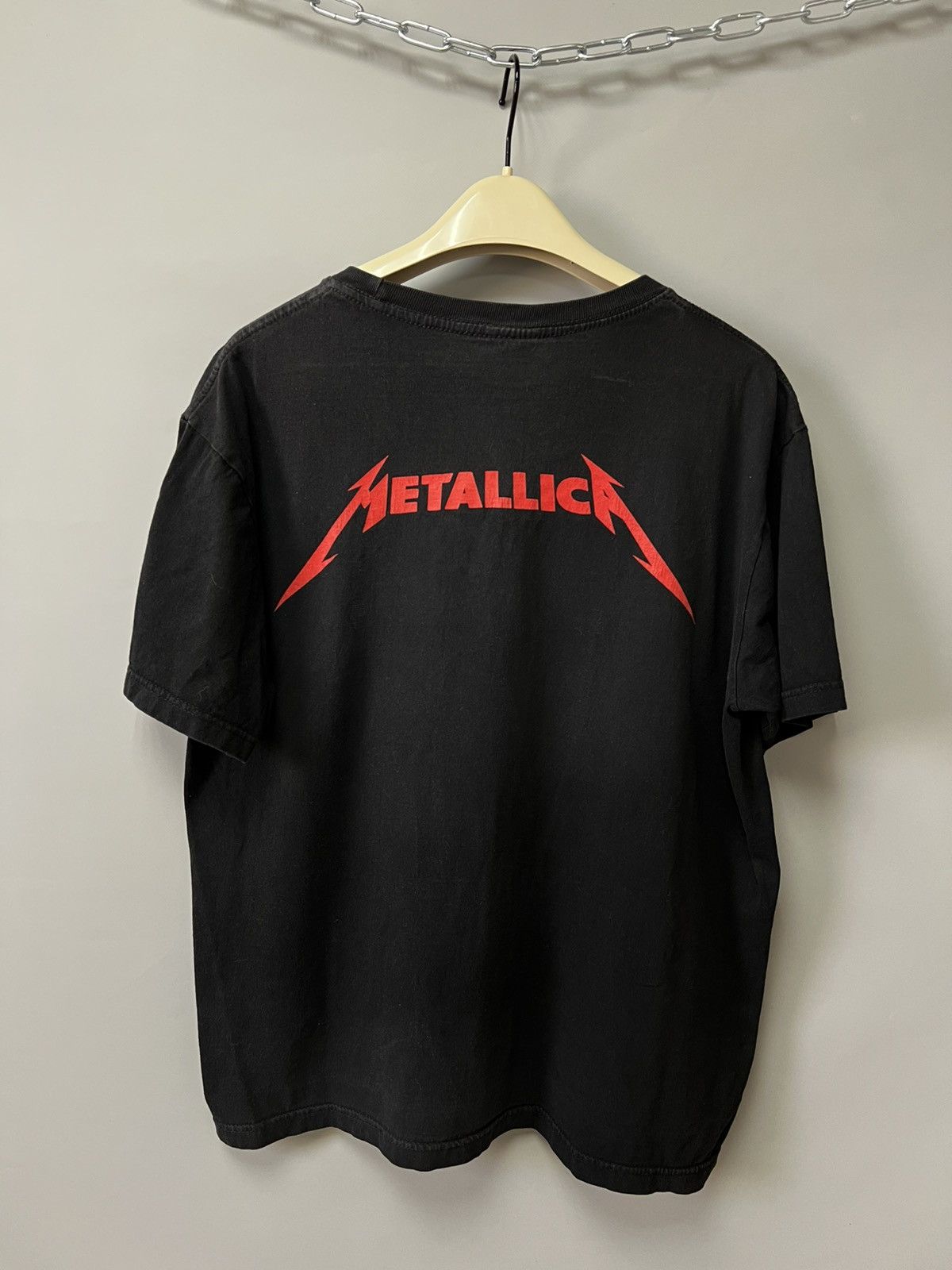 Metallica × Vintage Metallica No Justice For All Rock Band T Shirt Black Size US L / EU 52-54 / 3 - 2 Thumbnail