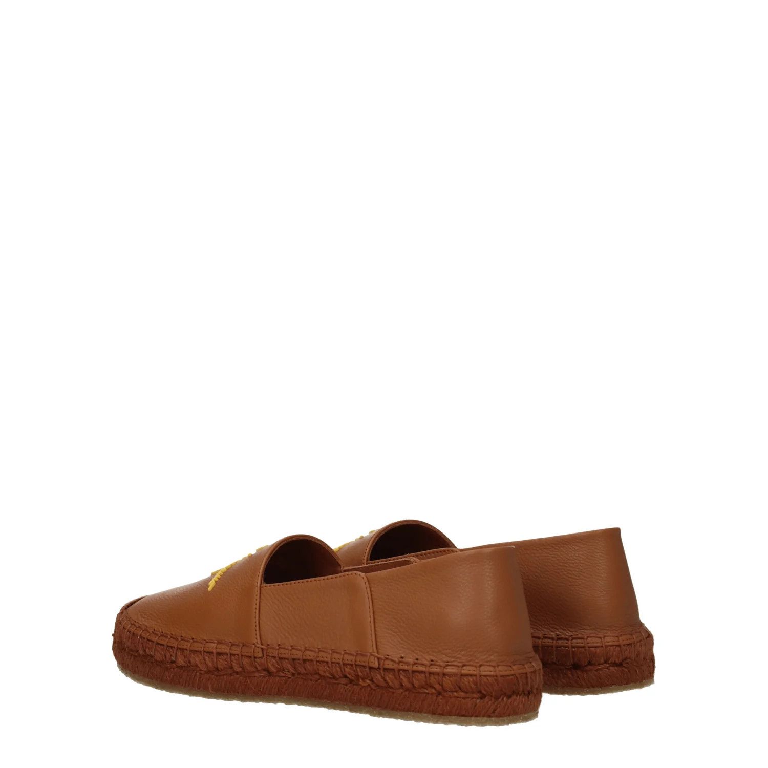 Salvatore Ferragamo ob1o1e1224 Leather Espadrilles in Brown Size US 7.5 / IT 37.5 - 4 Thumbnail