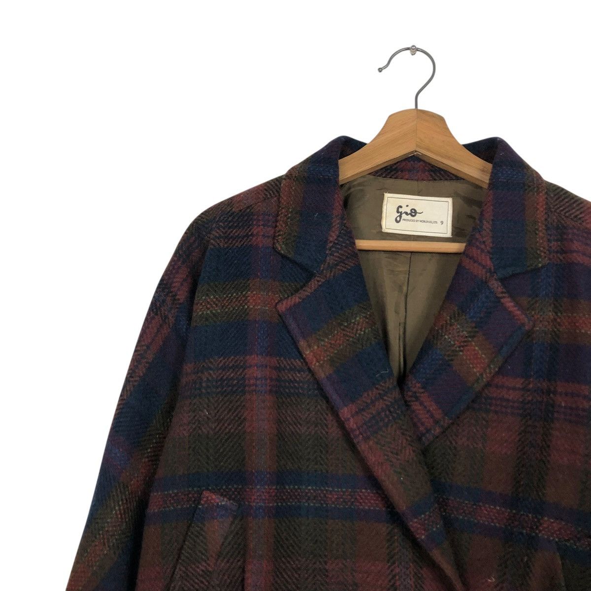 Japanese Brand 🔥VINTAGE WOOL BOMBER JACKET PARACHUTE DESIGN TARTAN GIO Size US M / EU 48-50 / 2 - 9 Thumbnail