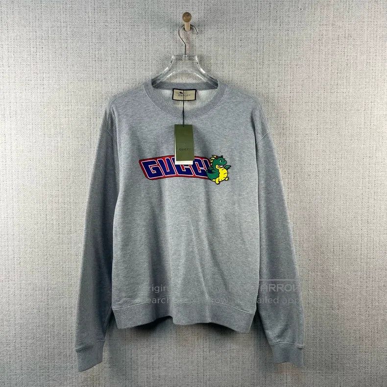 Gucci Gucci SS24 Logo Cartoon Embroidery Round-neck Casual Long- Size US M / EU 48-50 / 2 - 1 Thumbnail