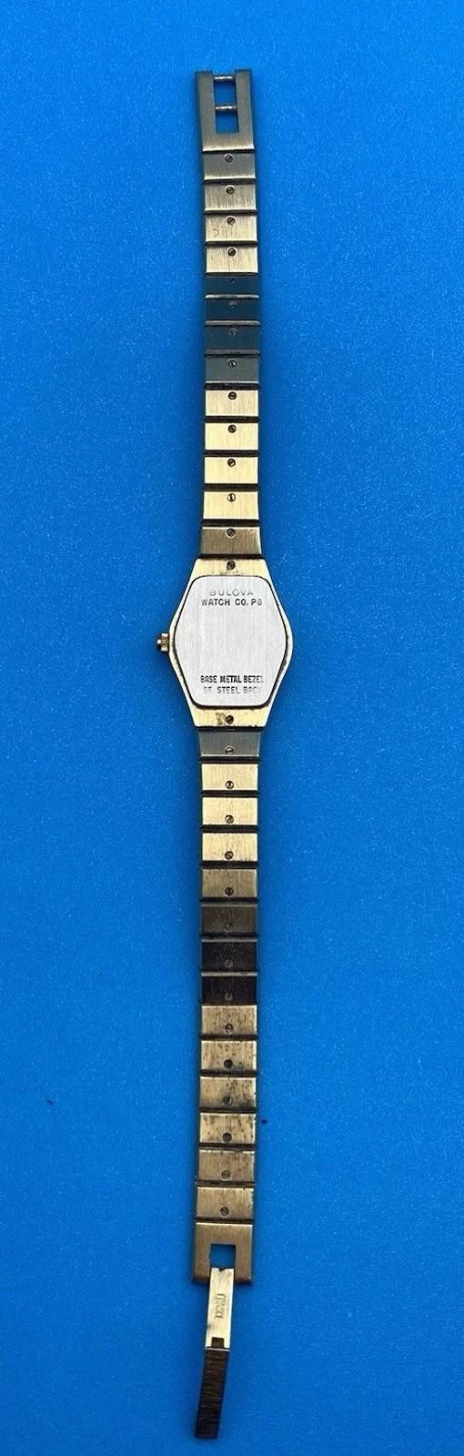 Bulova Vintage Bulova Diamond Dial Ladies Watch 1988 GoldTone 92K75 Size ONE SIZE - 5 Thumbnail