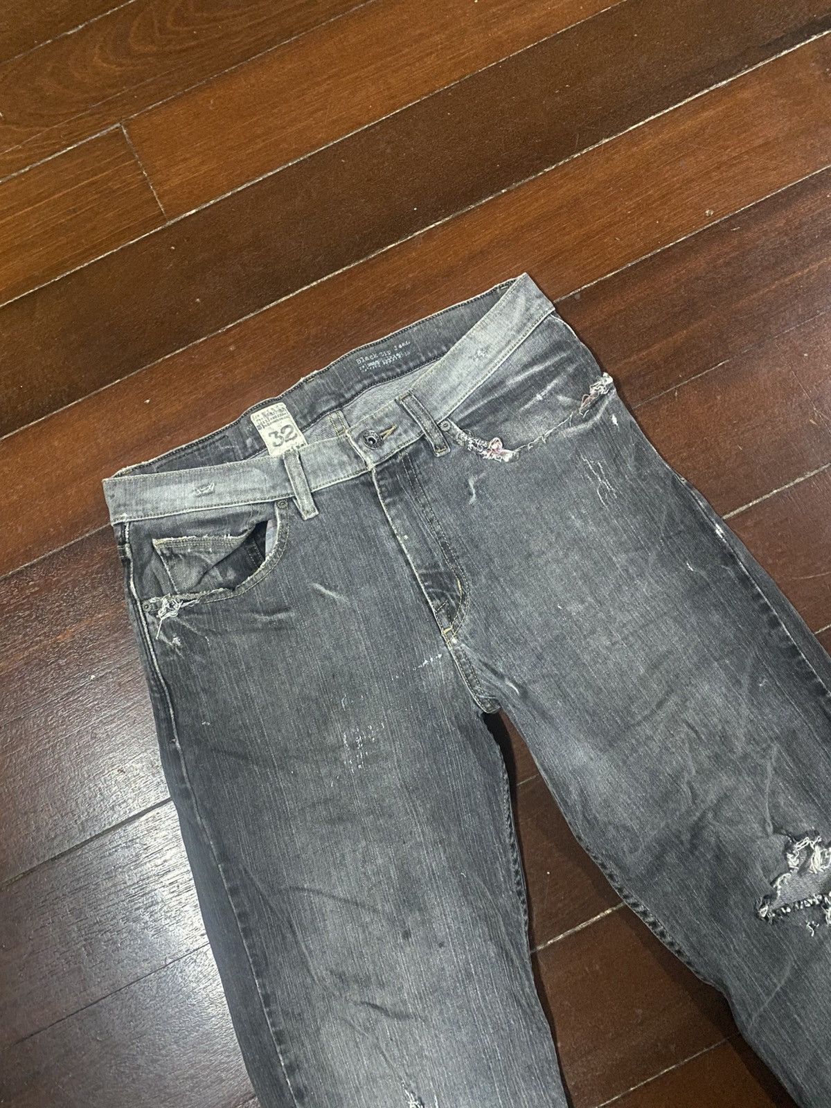 Volcom Vintage Volcom Stone Boardwear Denim Jeans distressed ripped Size US 35 - 6 Thumbnail