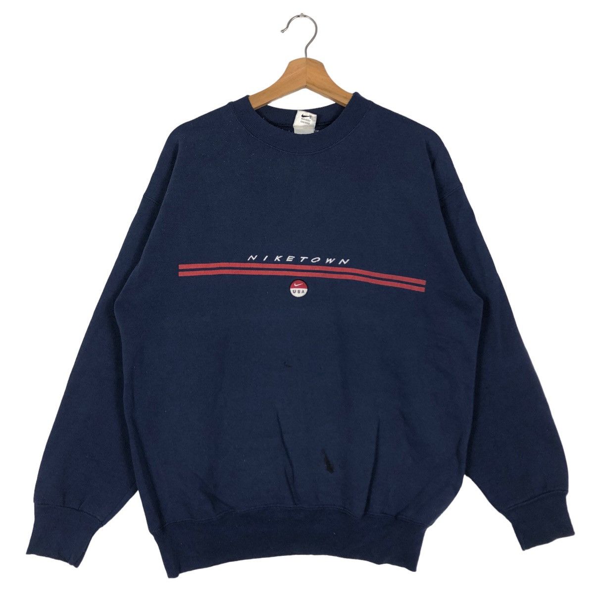 Nike 🔥90’s Vintage Nike Town USA Centre Logo Sweatshirt Big Logo Size US M / EU 48-50 / 2 - 2 Thumbnail