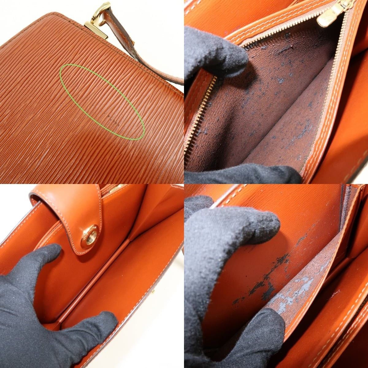 Louis Vuitton Louis Vuitton Epi Capucines Shoulder Bag Brown Size ONE SIZE - 7 Thumbnail