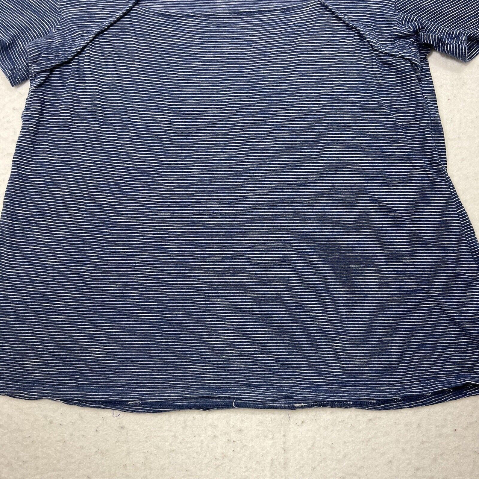 Loft Ann Taylor Loft Outlet Striped Short Sleeve Tie T Shirt Top Size S / US 4 / IT 40 - 11 Thumbnail