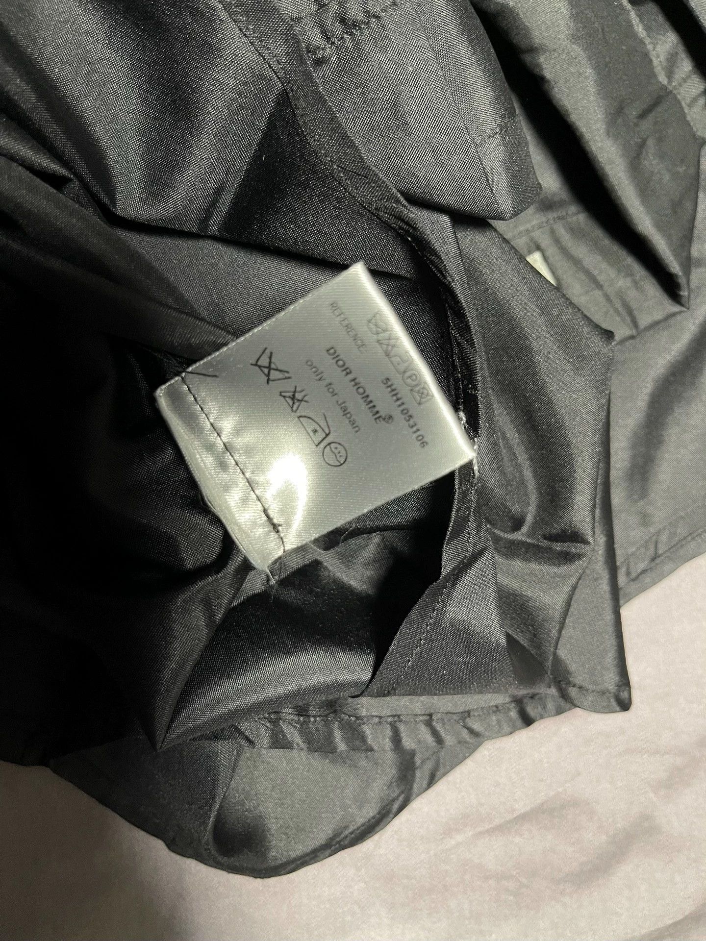 Dior Dior Homme 05AW Runway Black Silk Taffeta Shirt Size US XXS / EU 40 - 5 Thumbnail