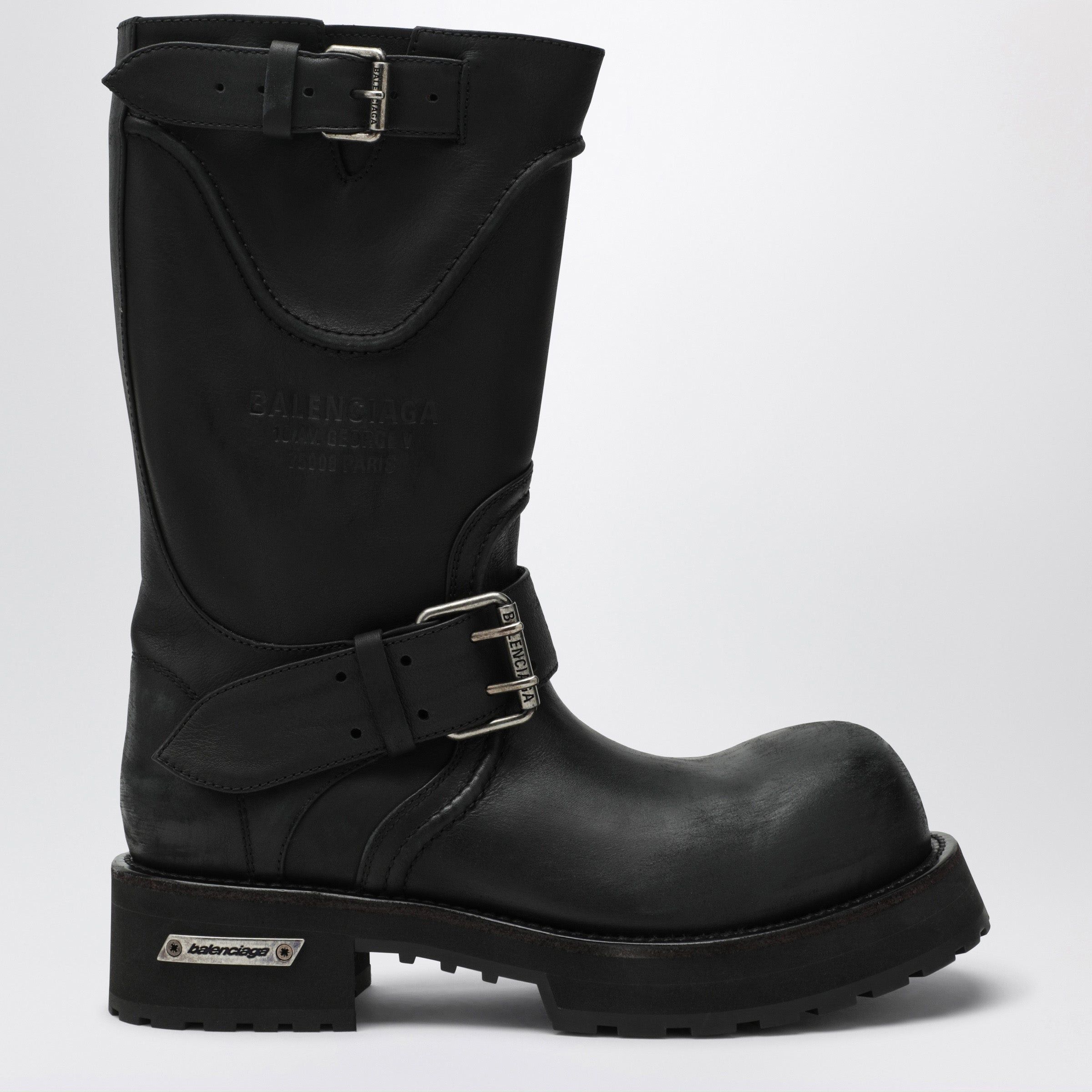 Balenciaga Balenciaga Venom Black Calfskin Boots Size US 11 / IT 41 - 1 Thumbnail