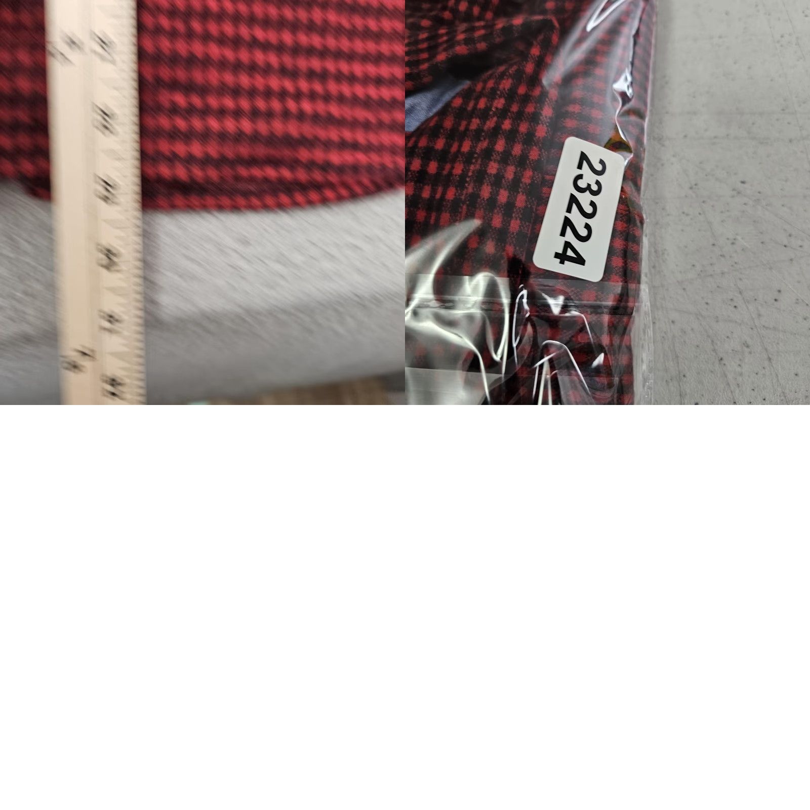 Chaps Chaps Mens Medium Red Black Lakeland Knit Plaid Button-Down Long Sleeve Shirt Size US M / EU 48-50 / 2 - 8 Thumbnail
