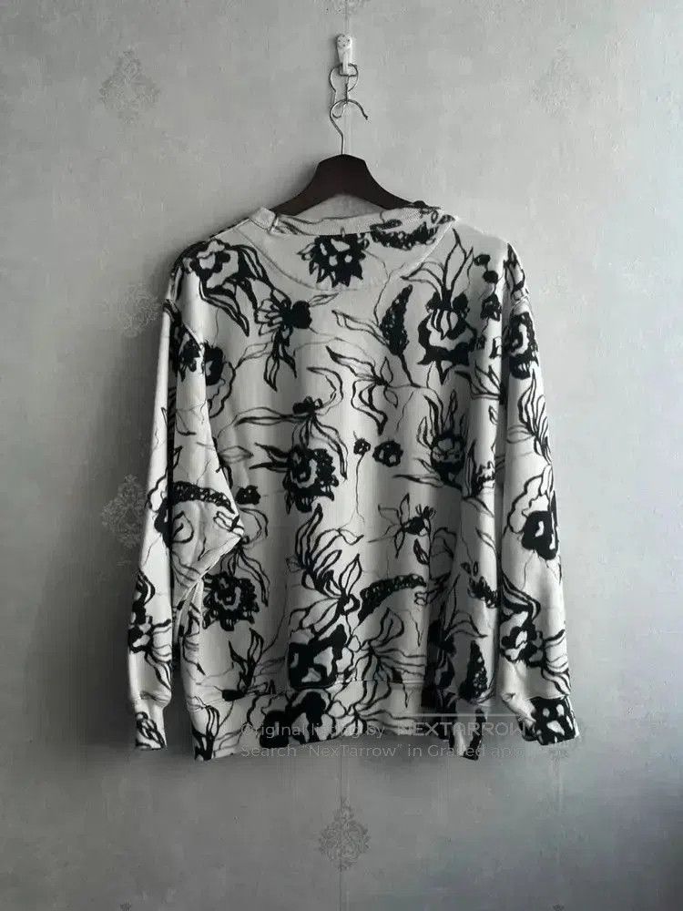 Dries Van Noten Dries Van Noten Flower Print Sweatshirt. Size US S / EU 44-46 / 1 - 2 Thumbnail
