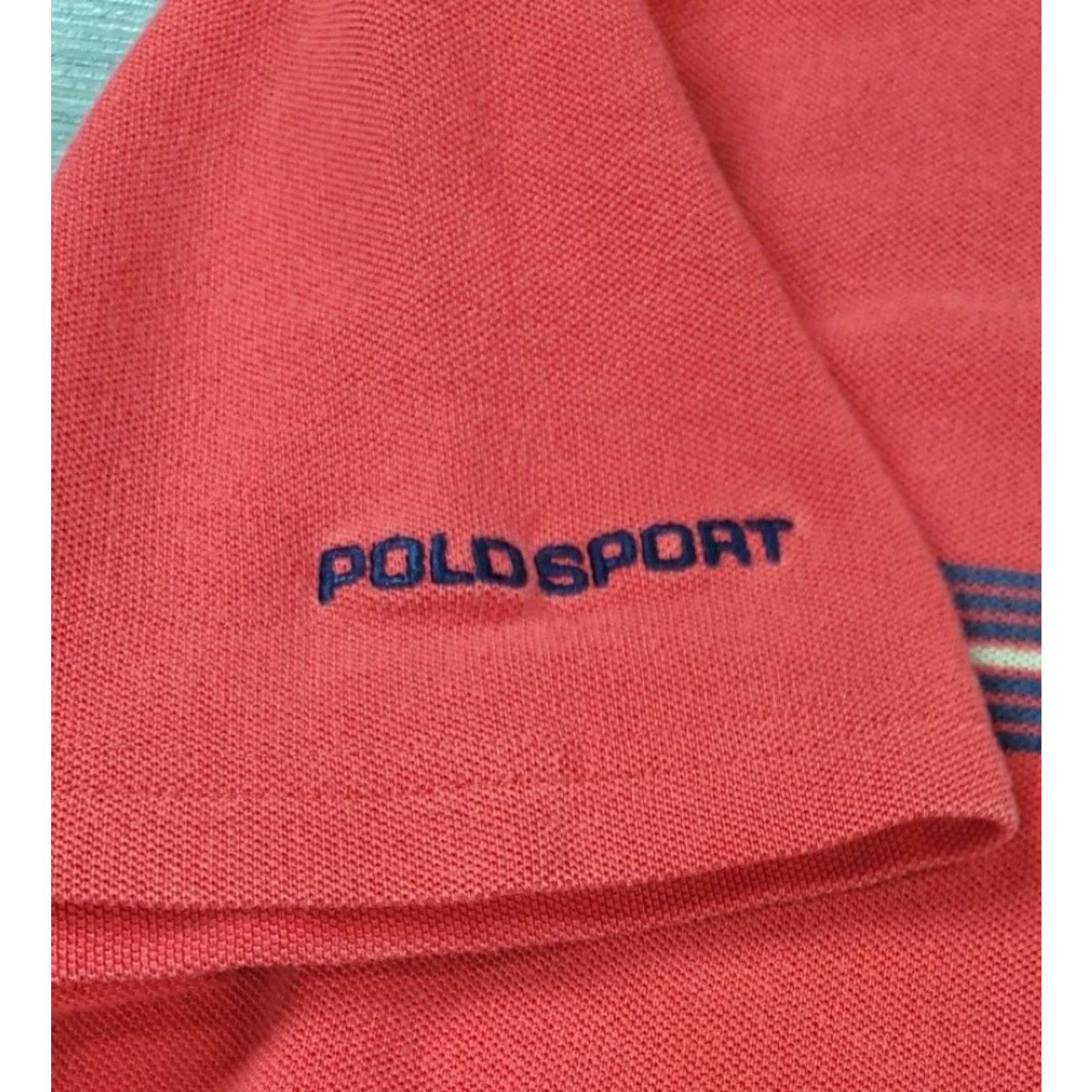 Vintage VTG Polo Sport Ralph Lauren USA Flag Short Sleeve Red Polo Rugby Shirt XL Men’s Polo Sport Shirt Size US XL / EU 56 / 4 - 5 Thumbnail
