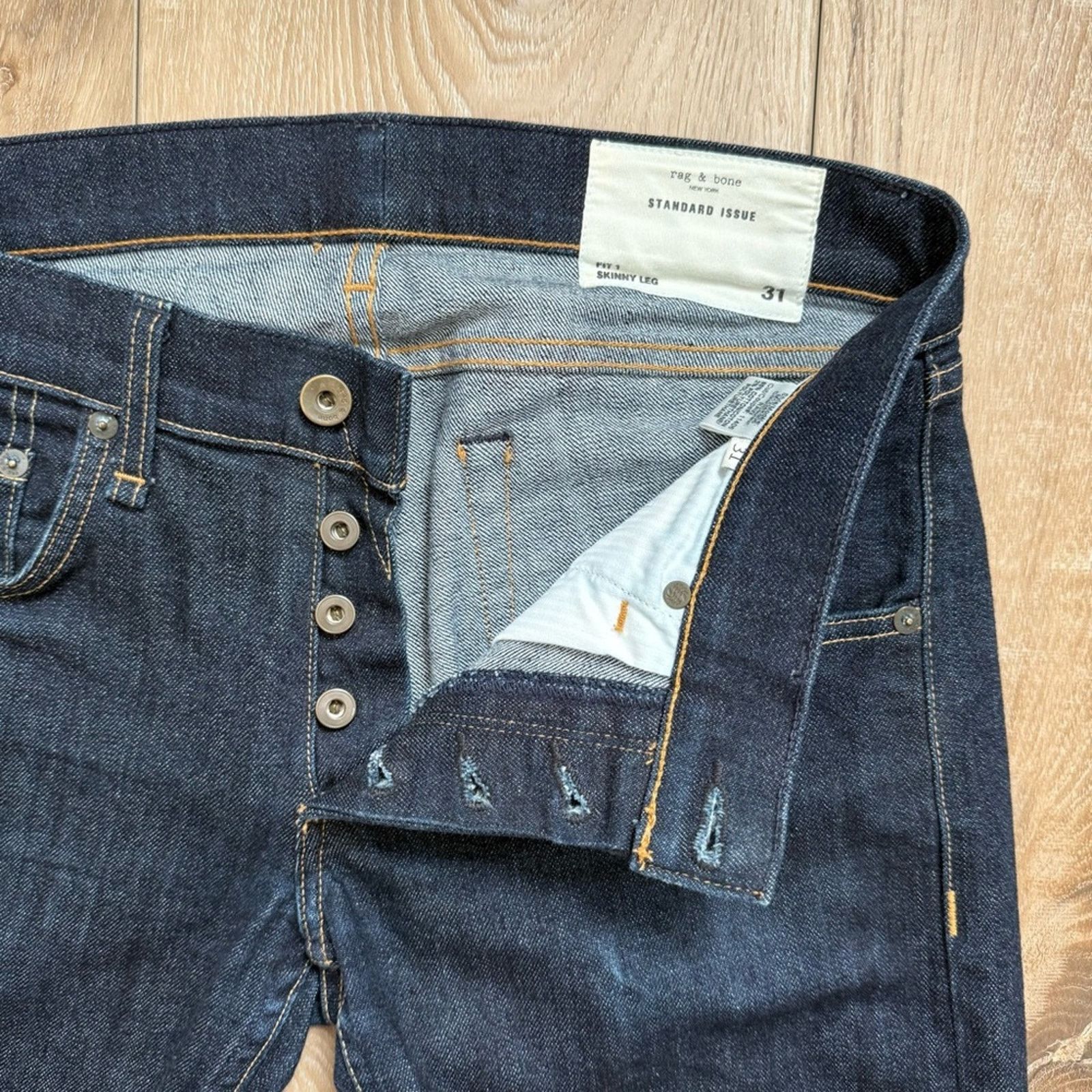 Rag & Bone Rag & Bone Standard Issue Skinny Fit Jeans 31 Size 31" - 3 Thumbnail