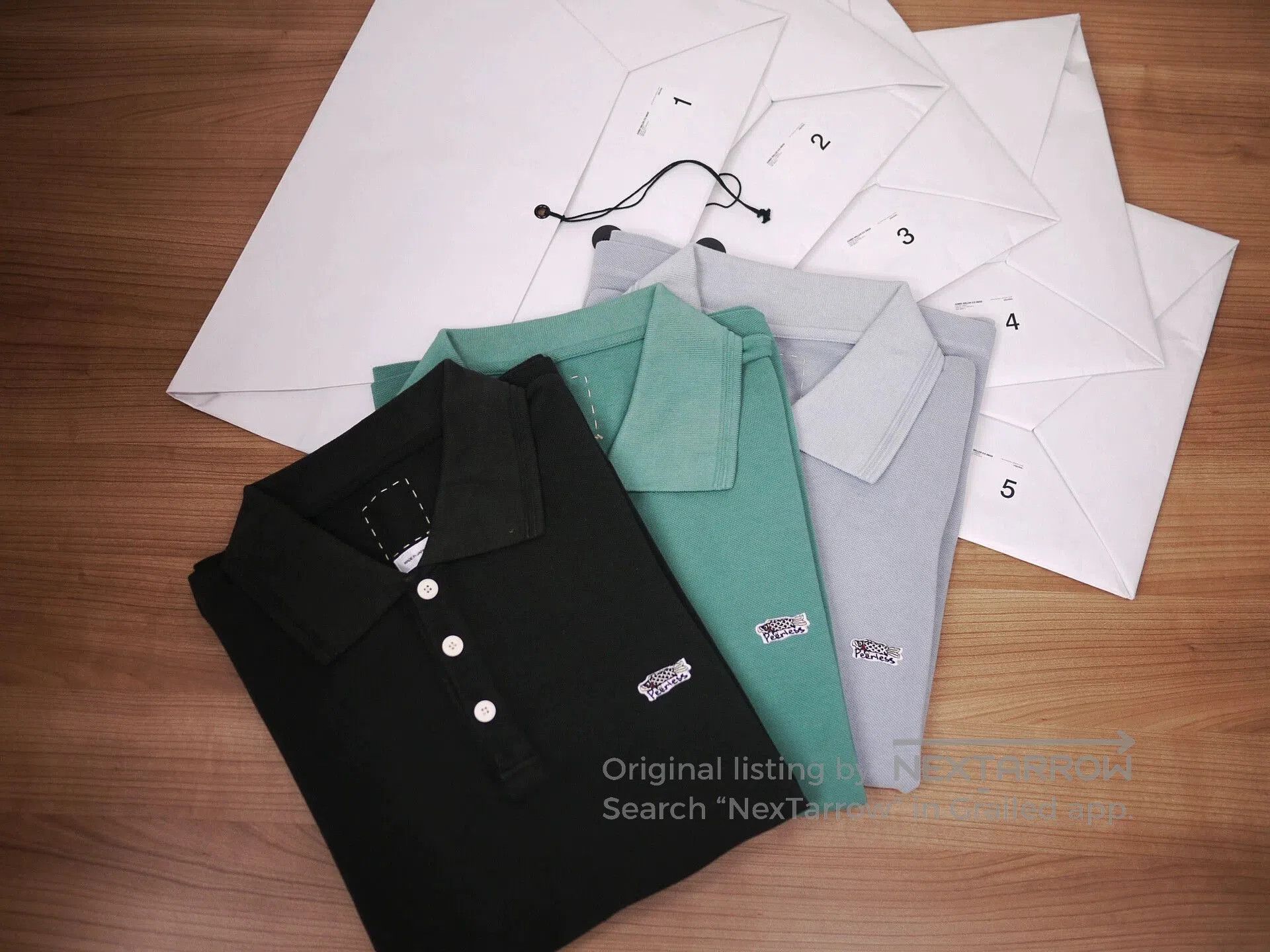 Visvim Gray Short-Sleeve Polo Shirt. Size US L / EU 52-54 / 3 - 6 Thumbnail