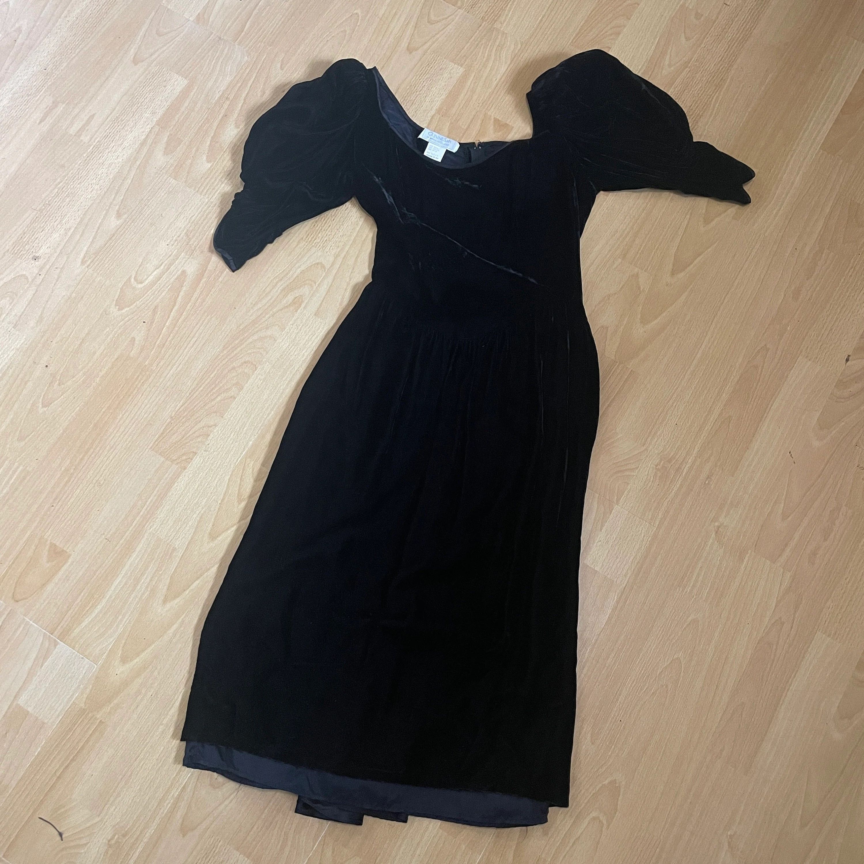 Jessica McClintock Gunne Sax Jessica McClintock Crushed Velvet Dress Prom Gown Size L / US 10 / IT 46 - 5 Thumbnail