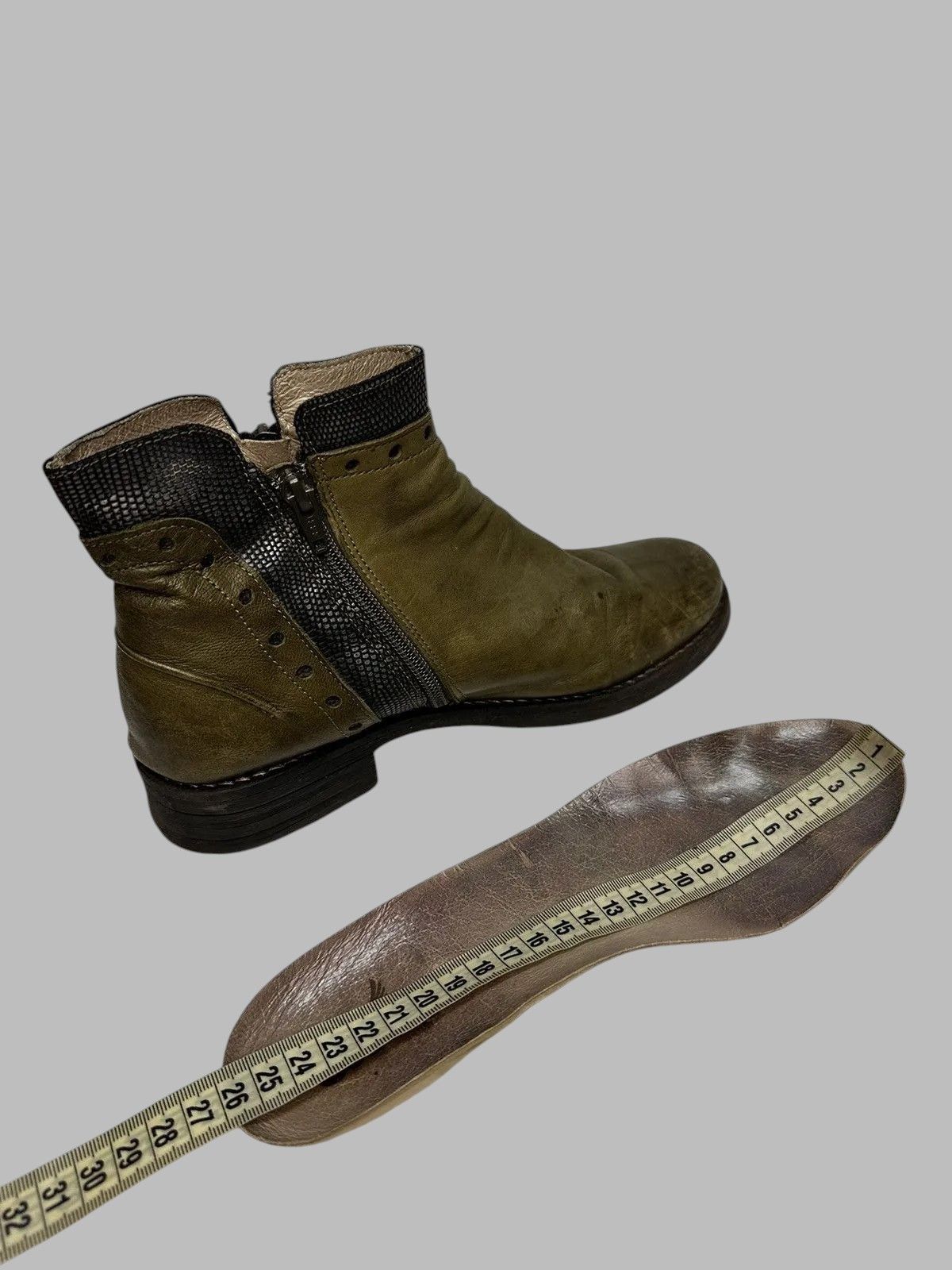 Issey Miyake Rick Owens Inspired Vintage Italian Leather Biker Boots AS98 Size US 9 / IT 39 - 13 Thumbnail