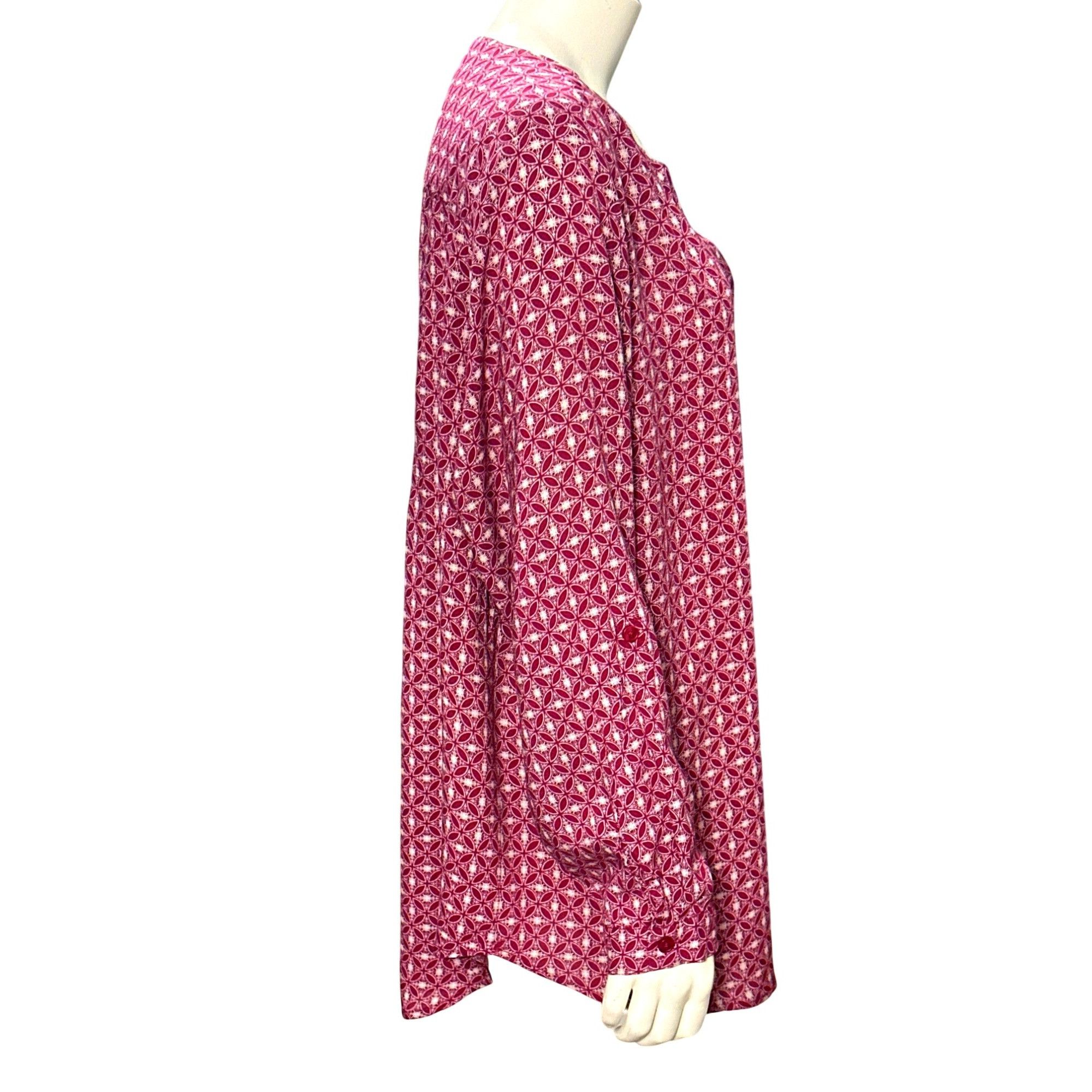 Other CCC Boho Chic Long Sleeve Geometric Print Red White Tunic El Size M / US 6-8 / IT 42-44 - 4 Thumbnail