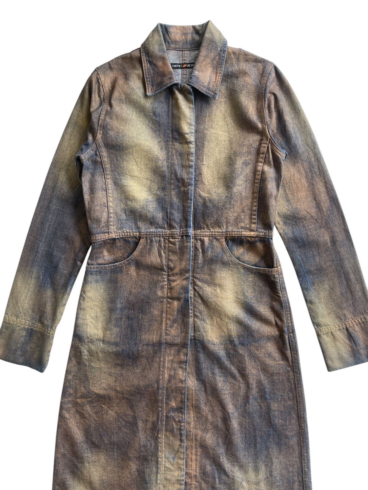 DKNY DKNY Dye Denim LongCoat Size S / US 4 / IT 40 - 5 Thumbnail