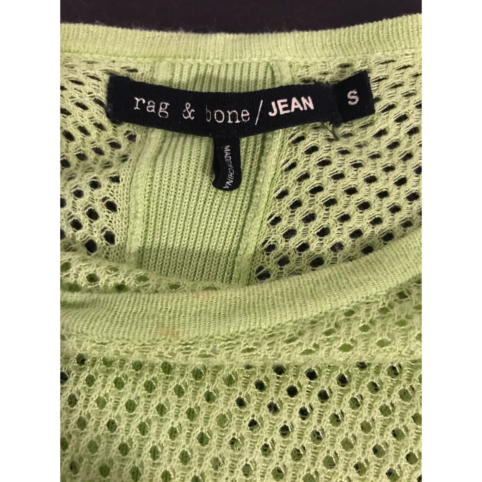 Rag & Bone Rag & Bone Katya Neon Lime Green Long-Sleeve Sweater - Small Size S / US 4 / IT 40 - 7 Thumbnail
