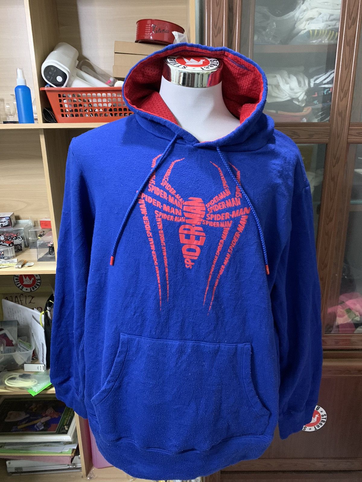 Marvel Comics × Vintage Marvel Spiderman Hoodie Sweatshirt Sz XL Blue Size US XL / EU 56 / 4 - 1 Thumbnail